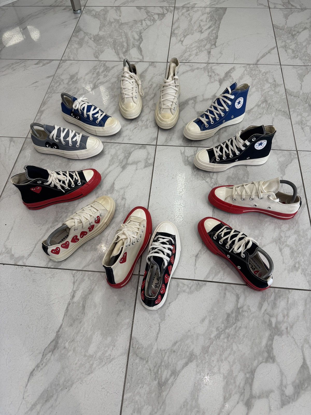 Comme des Garcons CDG PLAY x Converse Display Sneakers READ DESCRIPTION Size US 5 / EU 37 - 2 Thumbnail