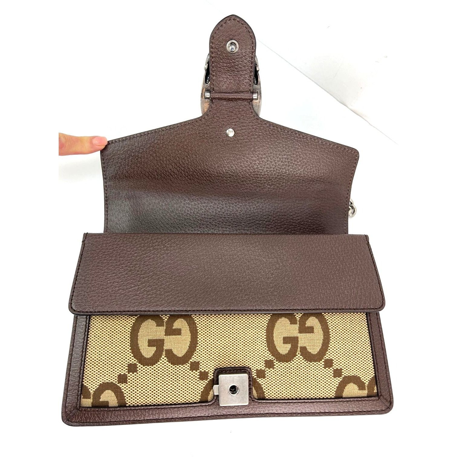 Gucci Gucci Dionysus Jumbo GG Canvas Beige Shoulder Bag Maxi Size ONE SIZE - 10 Thumbnail