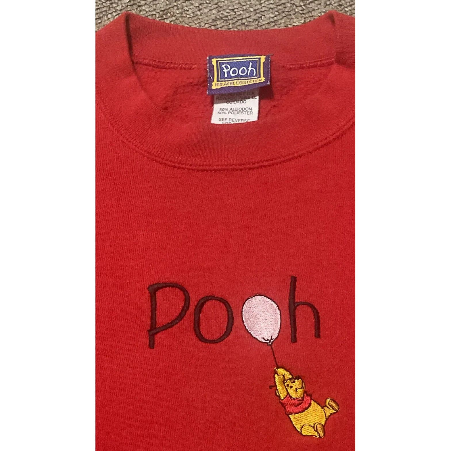 Disney Vintage 90's XL Disney Pooh Tigger Embroidered Crewneck Swea Size US XL / EU 56 / 4 - 5 Thumbnail