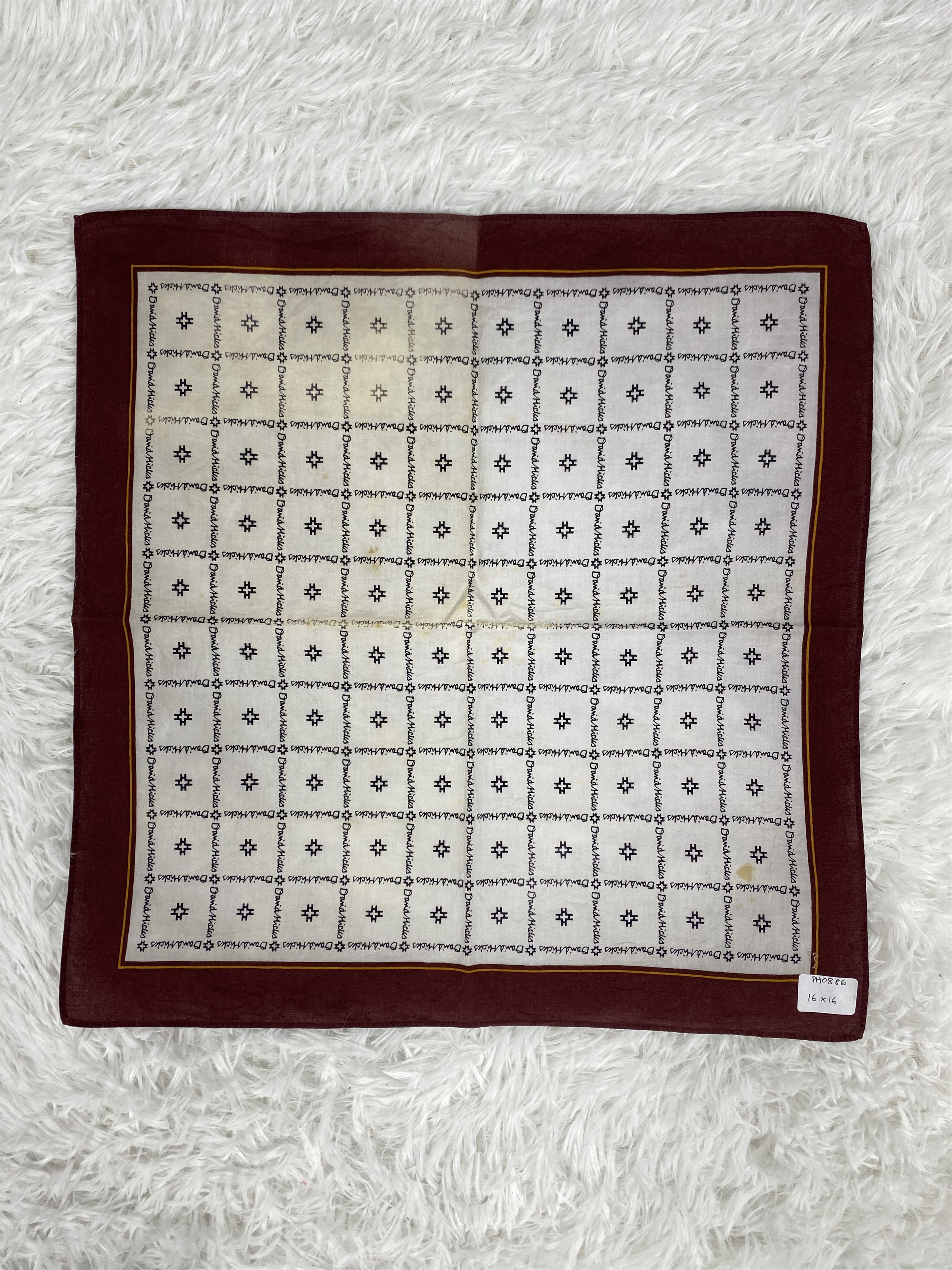 Designer × Vintage Vintage Damia Hicks Handkerchief Neckerchief PH0886 Size ONE SIZE - 3 Thumbnail
