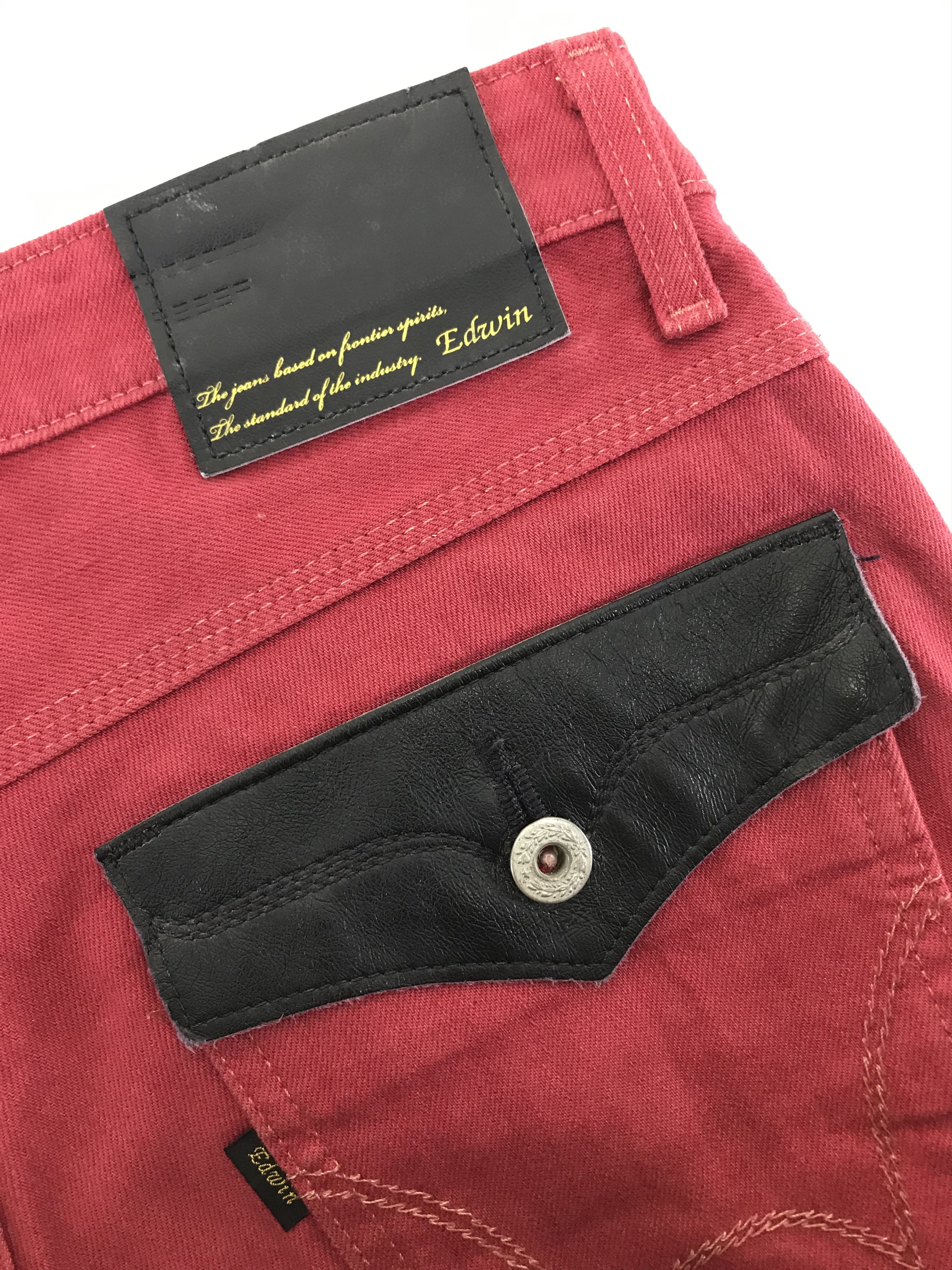 Edwin Vintage Edwin 503 Red Jeans Size US 32 / EU 48 - 11 Thumbnail