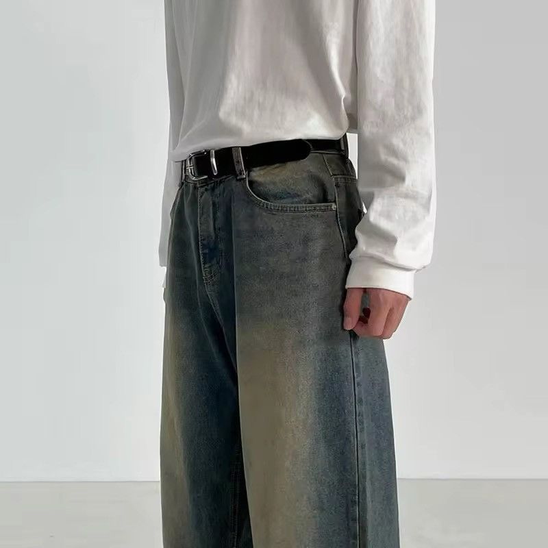 Japanese Brand × Vintage Retro Loose Washed Jeans Size US 34 / EU 50 - 5 Thumbnail