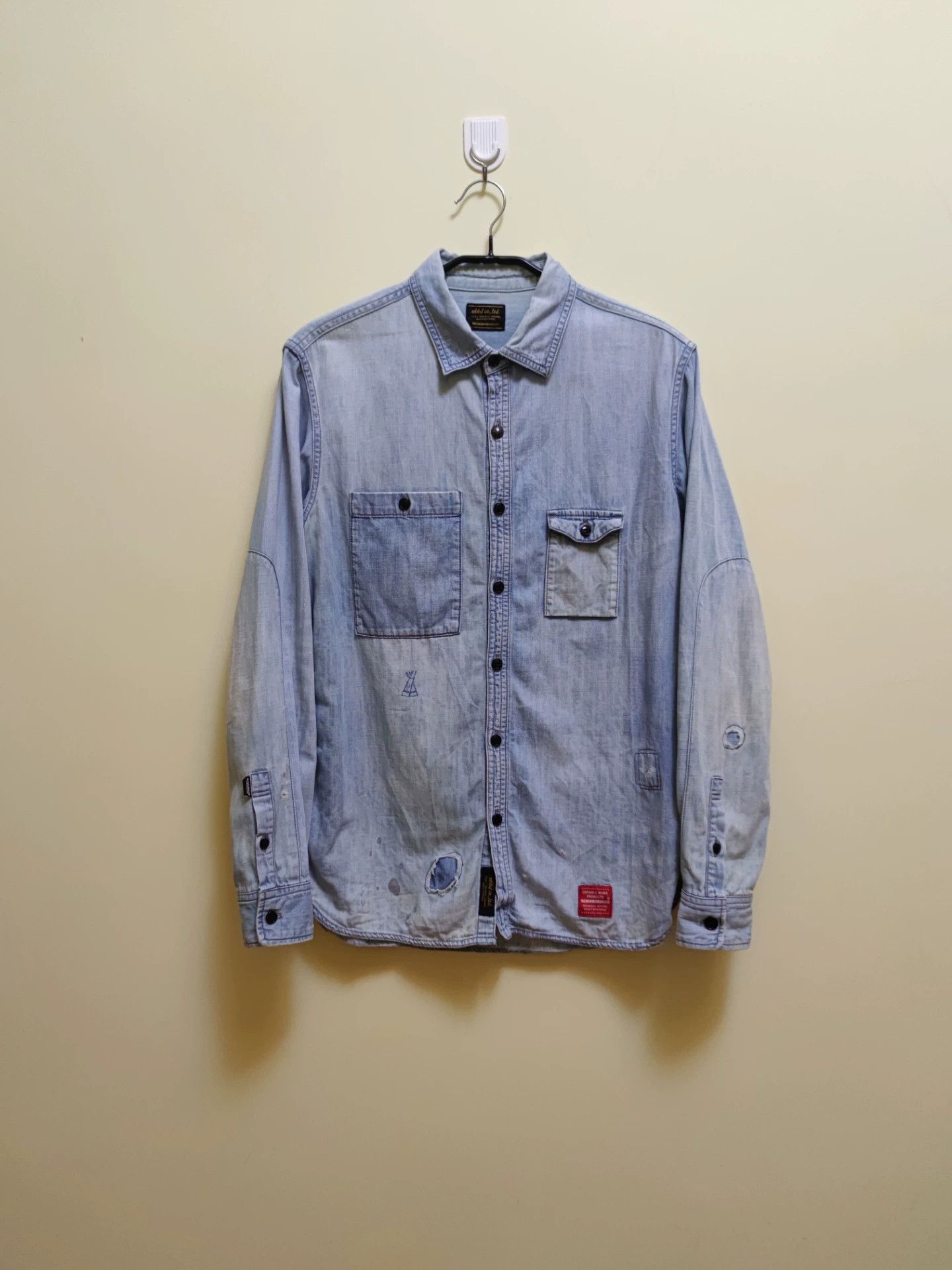 Neighborhood Neighborhood Vintage Denim Shirt for Men Size US M / EU 48-50 / 2 - 1 Thumbnail