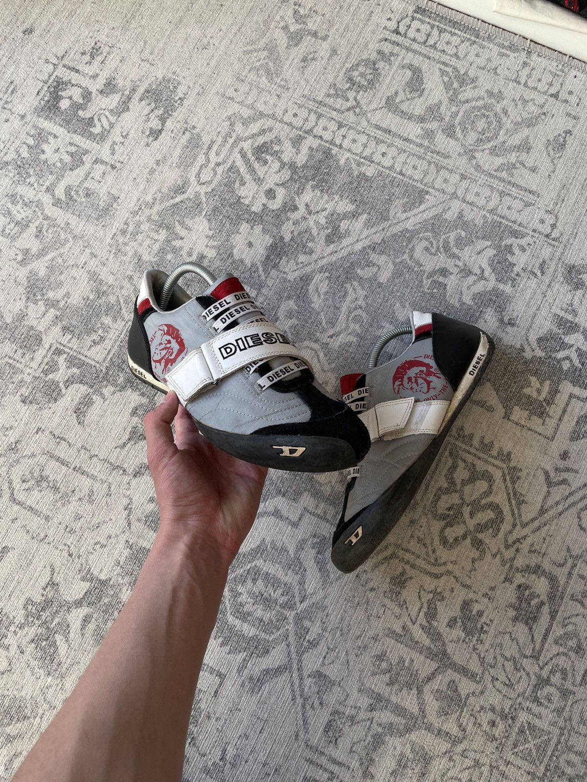 Diesel Vintage Diesel Sneakers Y2K Big Logo Monogram Shoes Suede Size US 8.5 / EU 41-42 - 1 Thumbnail