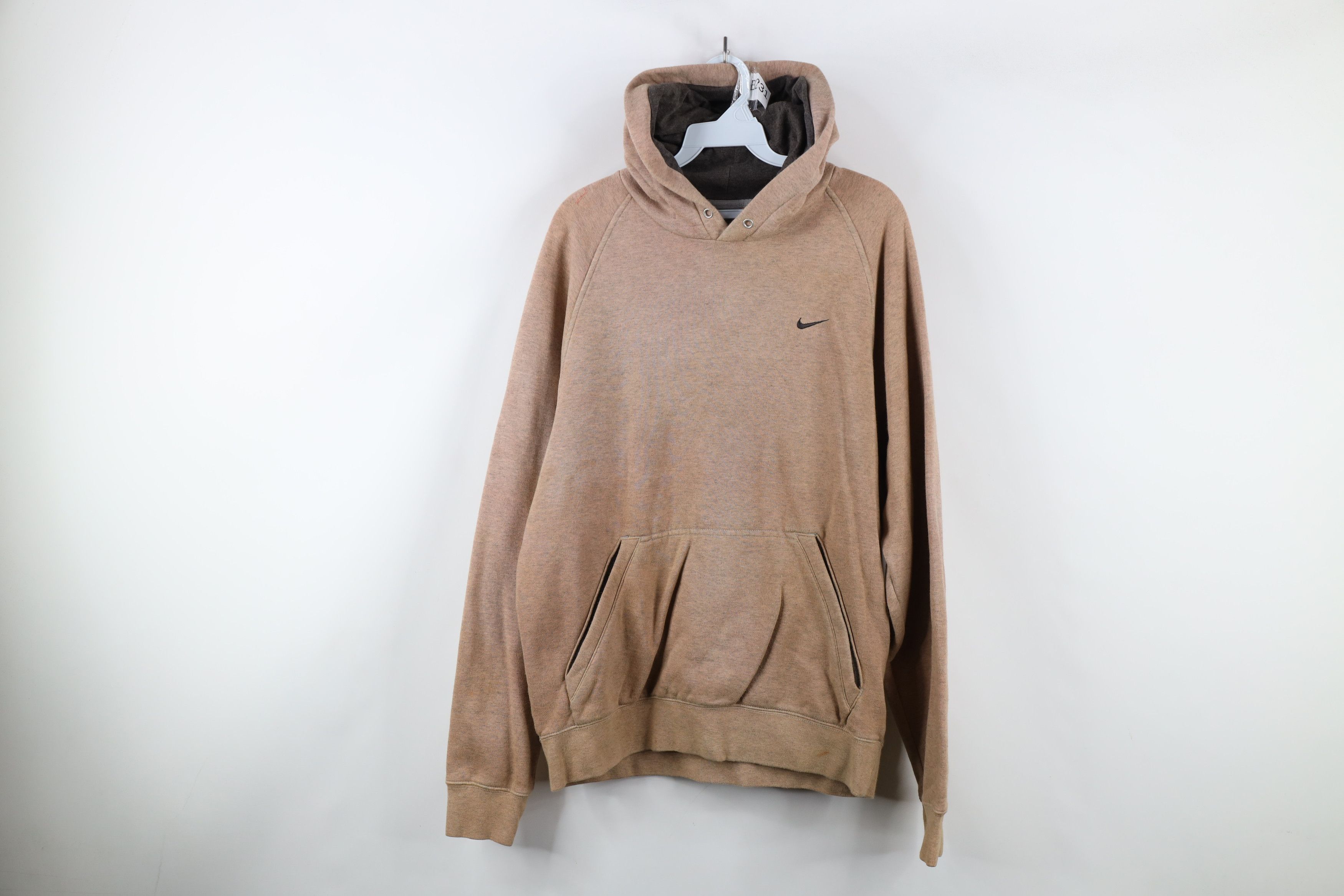 Nike × Vintage Vintage Nike Scott Swoosh Hoodie Sweatshirt Heather Brown Size US M / EU 48-50 / 2 - 1 Thumbnail