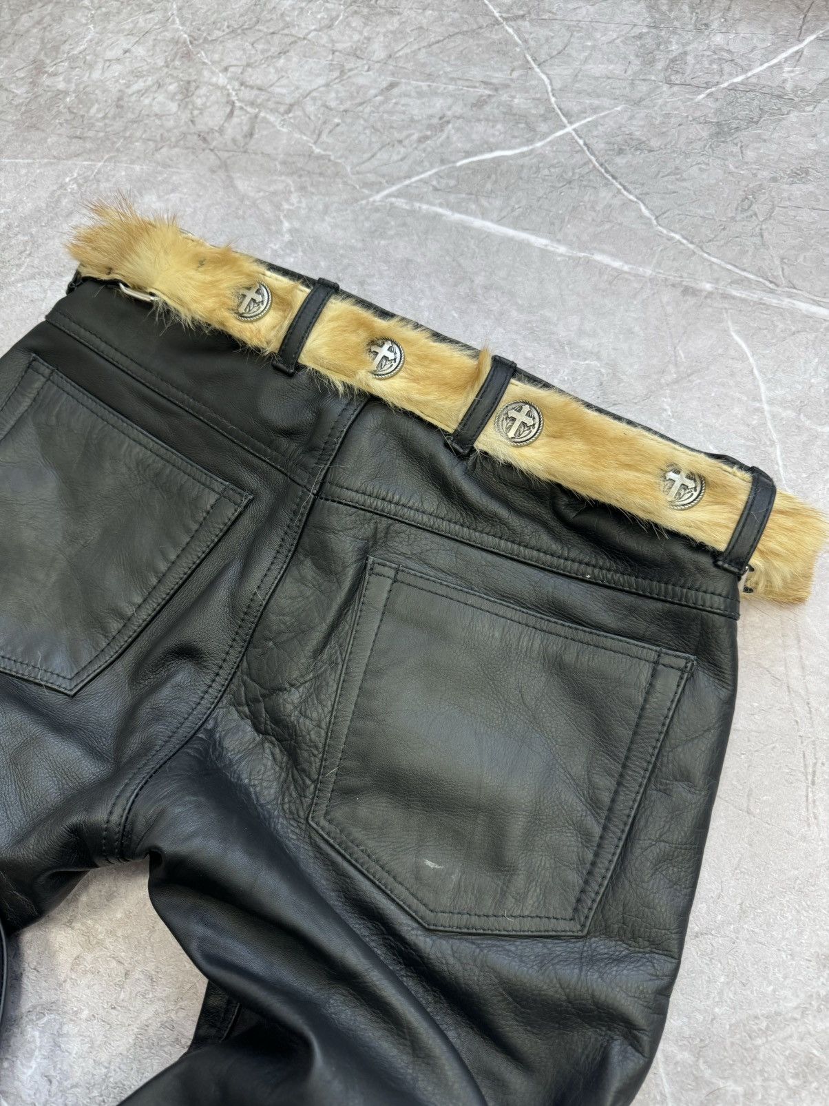 Japanese Brand SALE💣💣Rick Owens Junya Watanabe Style fur belt Size ONE SIZE - 6 Thumbnail