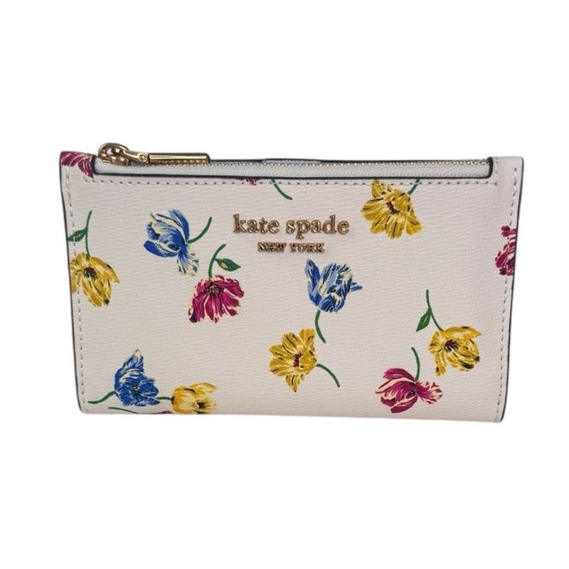 Kate Spade Kate Spade Morgan Tulip Toss Small Slim Bifold Wallet Size ONE SIZE - 1 Thumbnail
