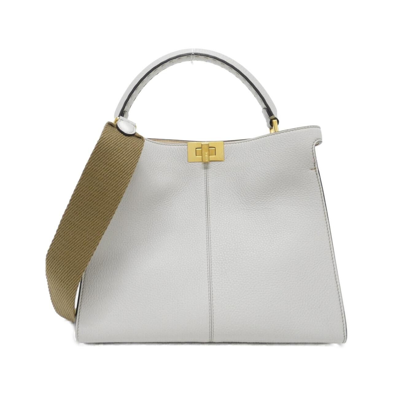 Fendi Fendi Fendi Selleria Peekaboo X-Lite Calf Leather Bag Leather Handbag 8BN310SMT DUTY FREE for USA Size ONE SIZE - 1 Thumbnail