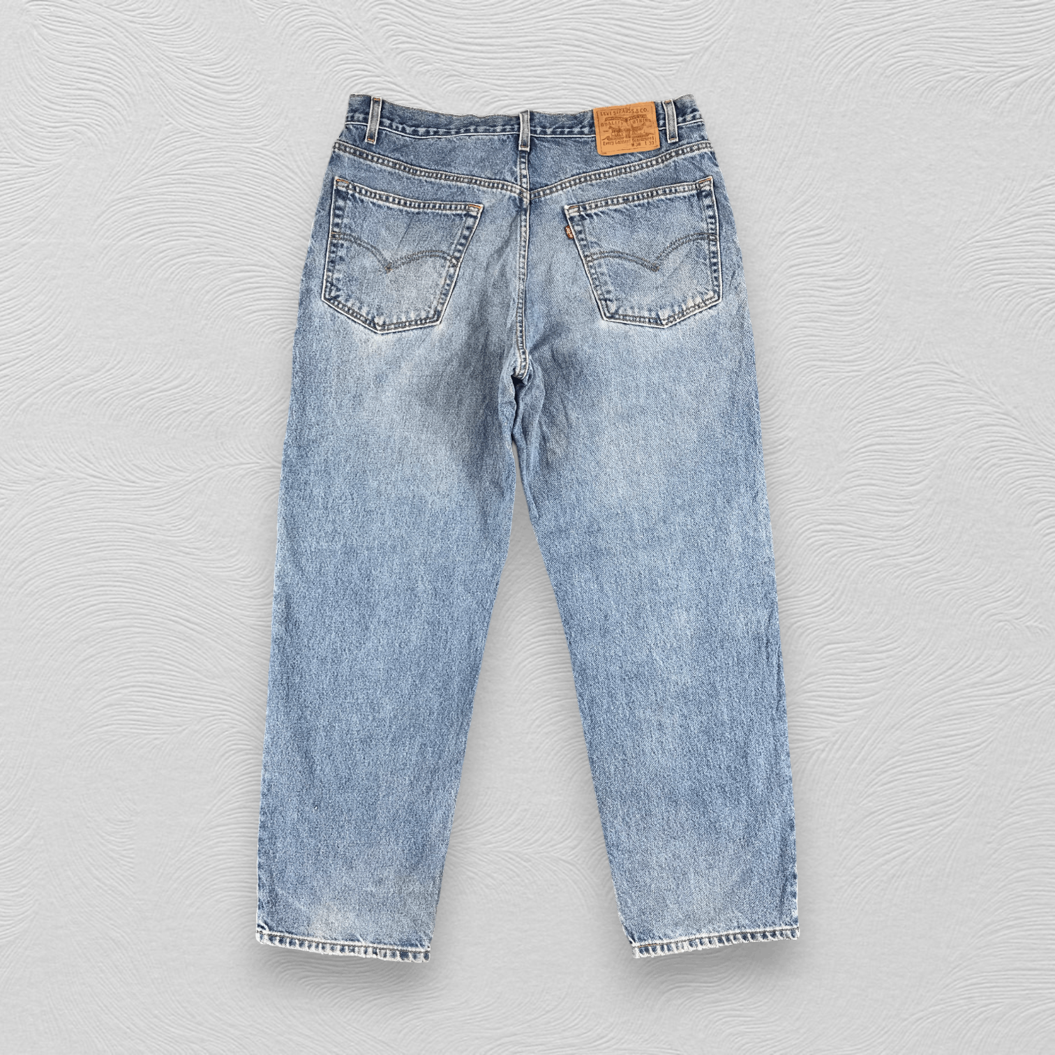 Levi's Vintage Levis 901 Straight Jeans Blue Wash KJ282 Size US 37 - 2 Thumbnail