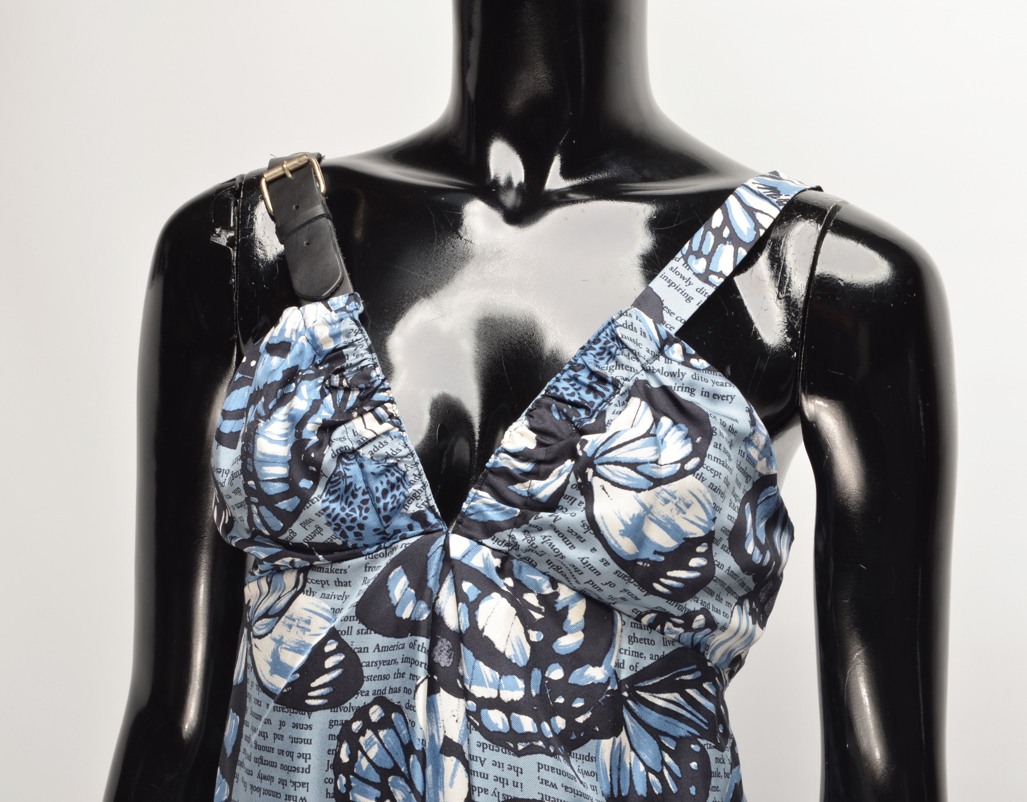 Miss Sixty × Vintage Vintage Miss Sixty Y2K Butterfly Printed Silk Top Blouse Size M / US 6-8 / IT 42-44 - 2 Thumbnail