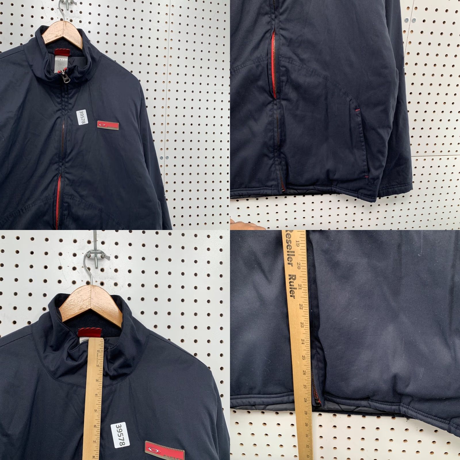 Oakley VINTAGE Oakley Jacket Mens Medium Black Red Nylon Winter Size US M / EU 48-50 / 2 - 9 Thumbnail