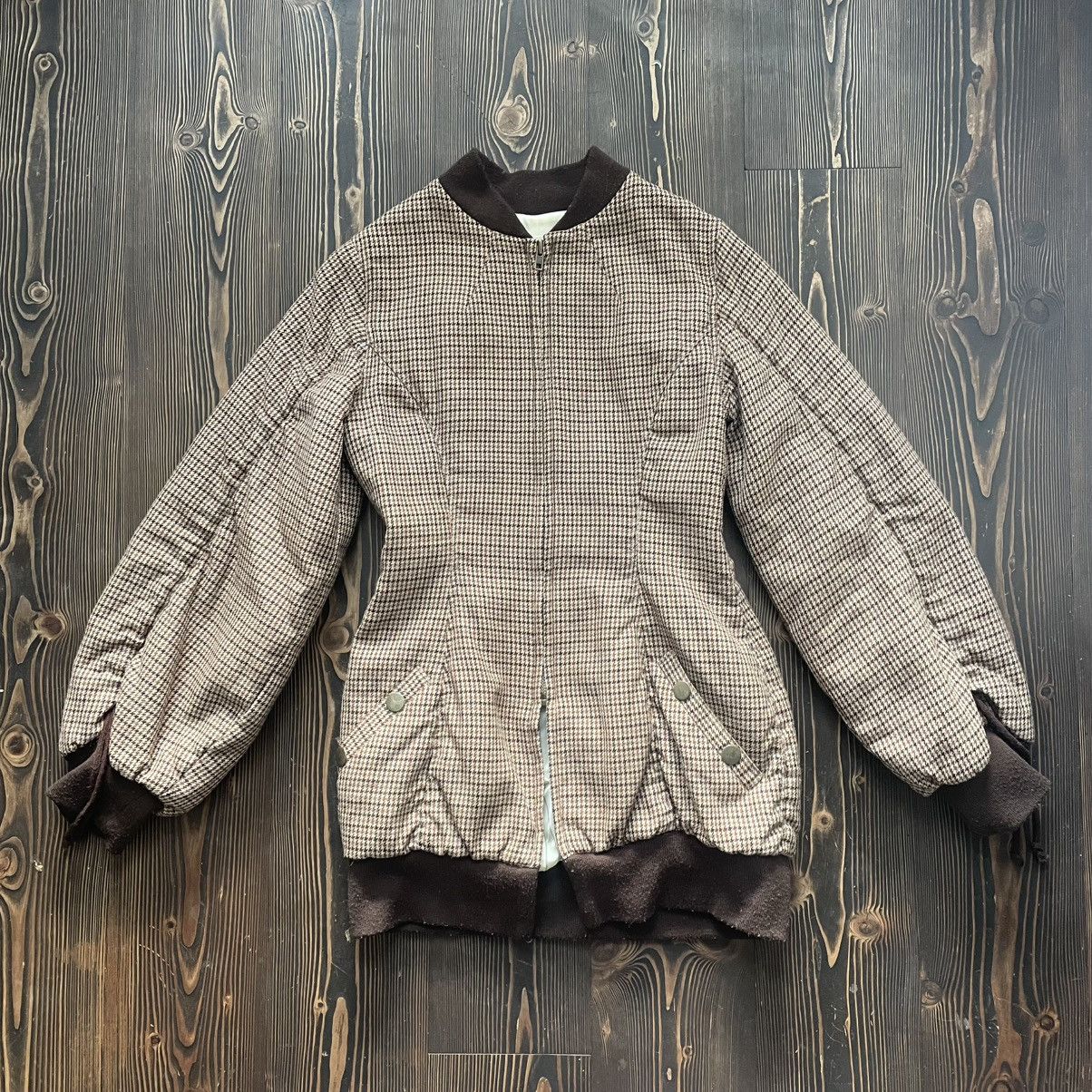 20471120 Vintage 20471120 Wool Bomber Jacket – 90s Japanese Harajuku Size M / US 6-8 / IT 42-44 - 1 Thumbnail