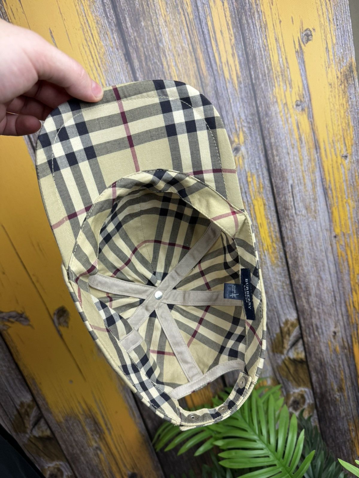Burberry Burberry Classic Multi-Color Check Print Baseball Cap Hat Size ONE SIZE - 9 Thumbnail