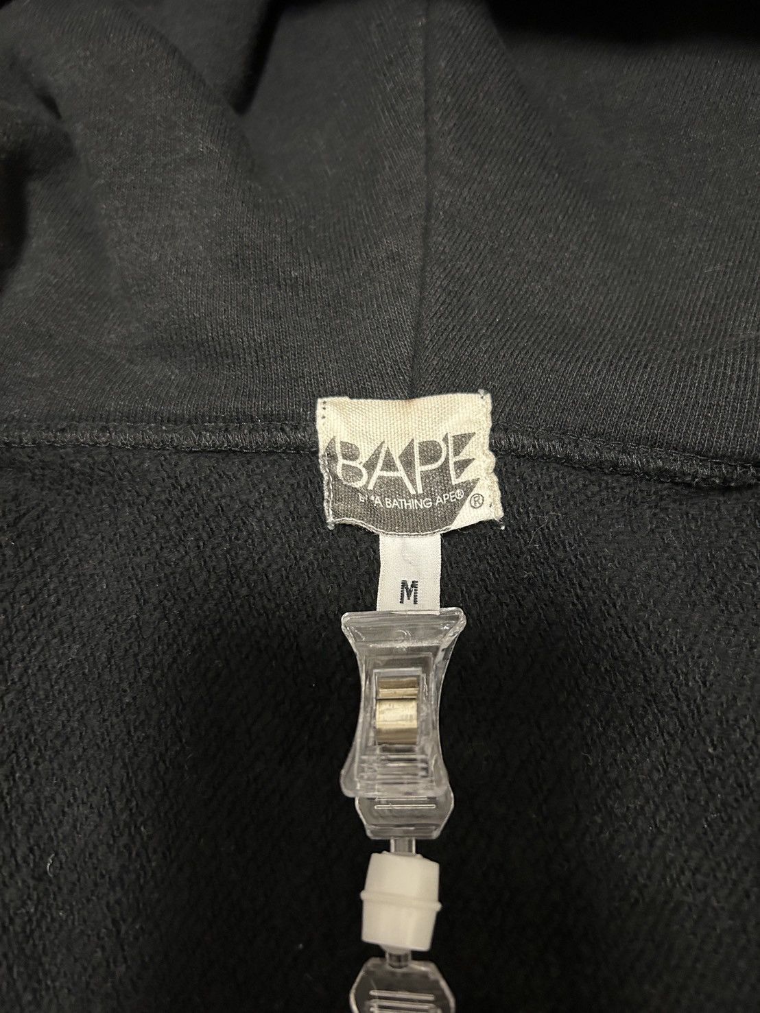 Bape Bape Black Spell out Logo Full Zip Hoodie Size US M / EU 48-50 / 2 - 3 Thumbnail