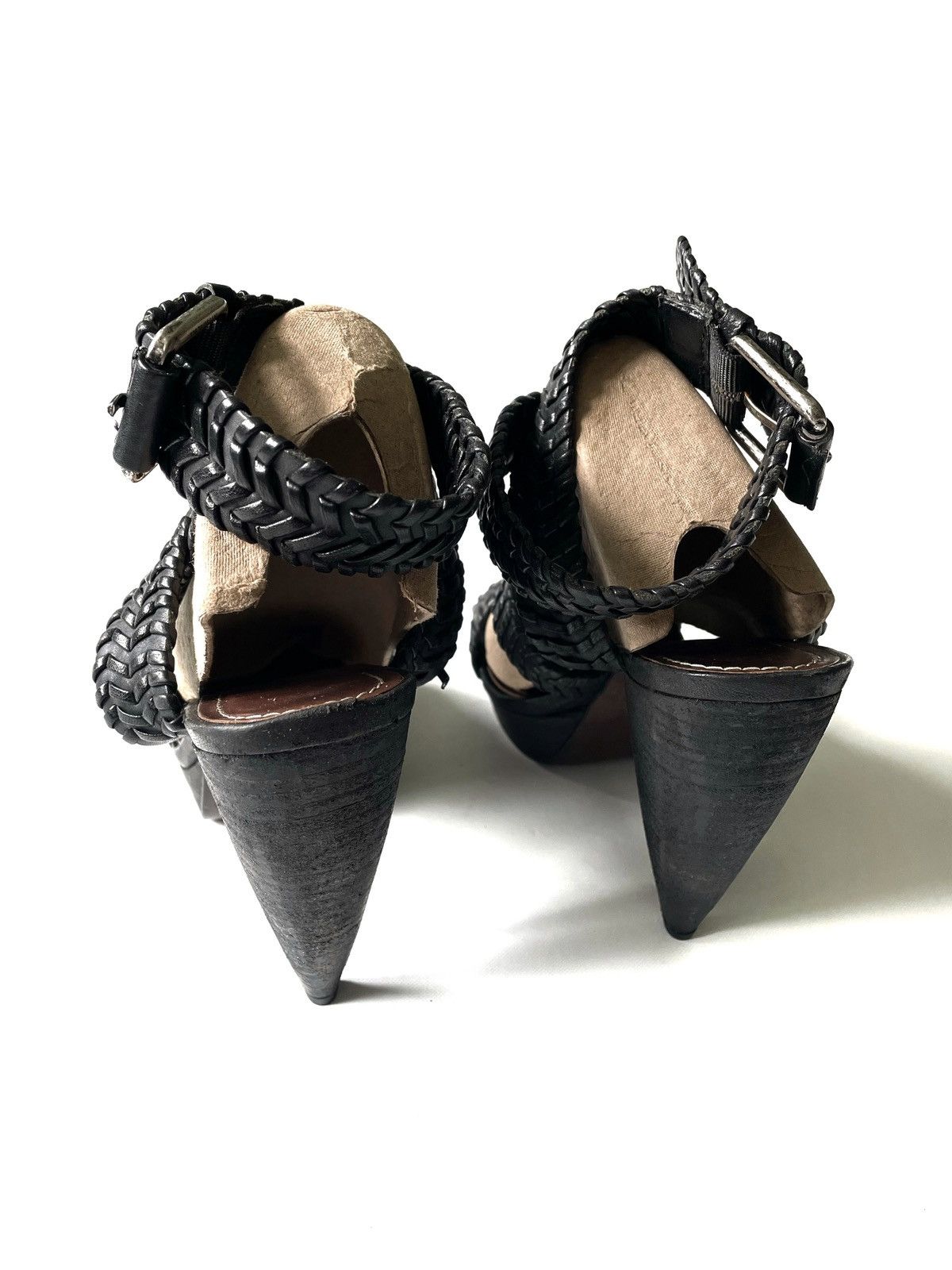 Allsaints Women's Leather Sandals Heels AllSaints Spitalfields Size 39 Size US 9 / IT 39 - 3 Thumbnail