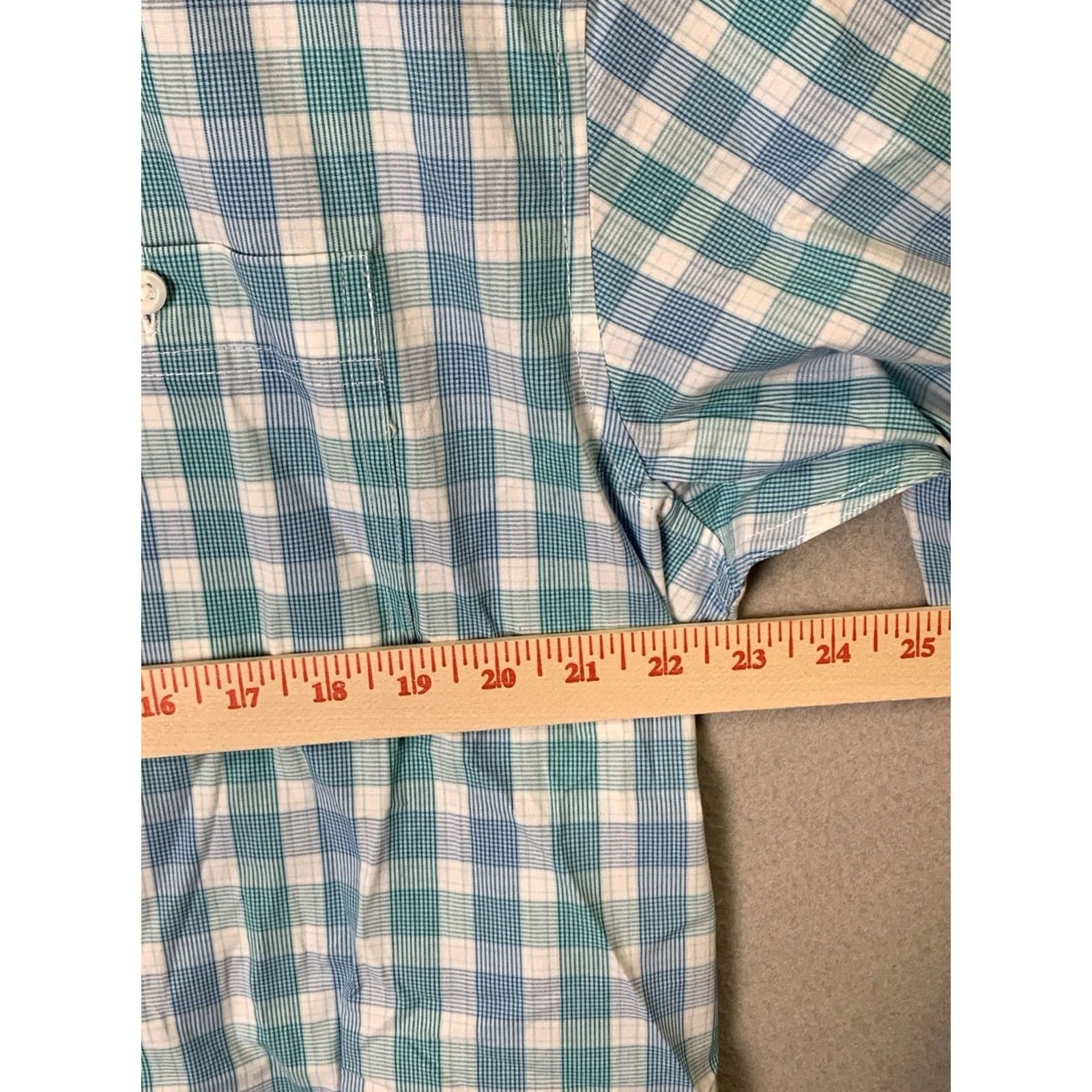 Wrangler Wrangler George Strait Button-Up Shirt Mens Large Blue/White Plaid Cowboy Western Casual Workwear Size US L / EU 52-54 / 3 - 7 Thumbnail