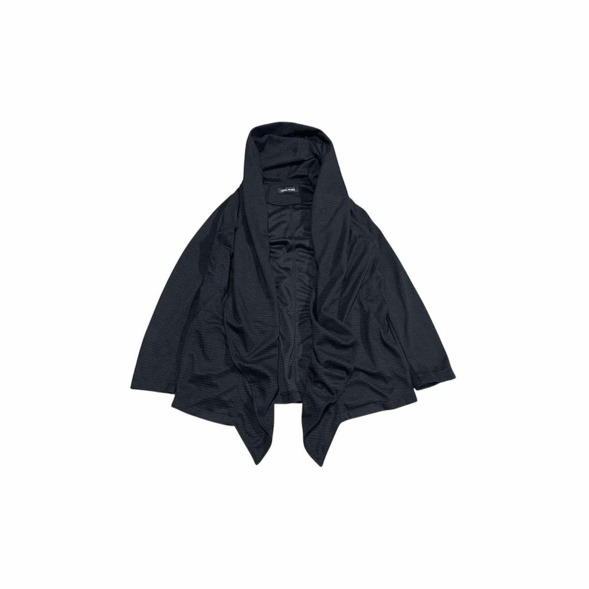 Japanese Brand × KMRii × Yasuyuki Ishii 🔥Rare Cecil Mcbee Drape Cardigan Jacket Hooded Asymmetric Size US M / EU 48-50 / 2 - 8 Thumbnail