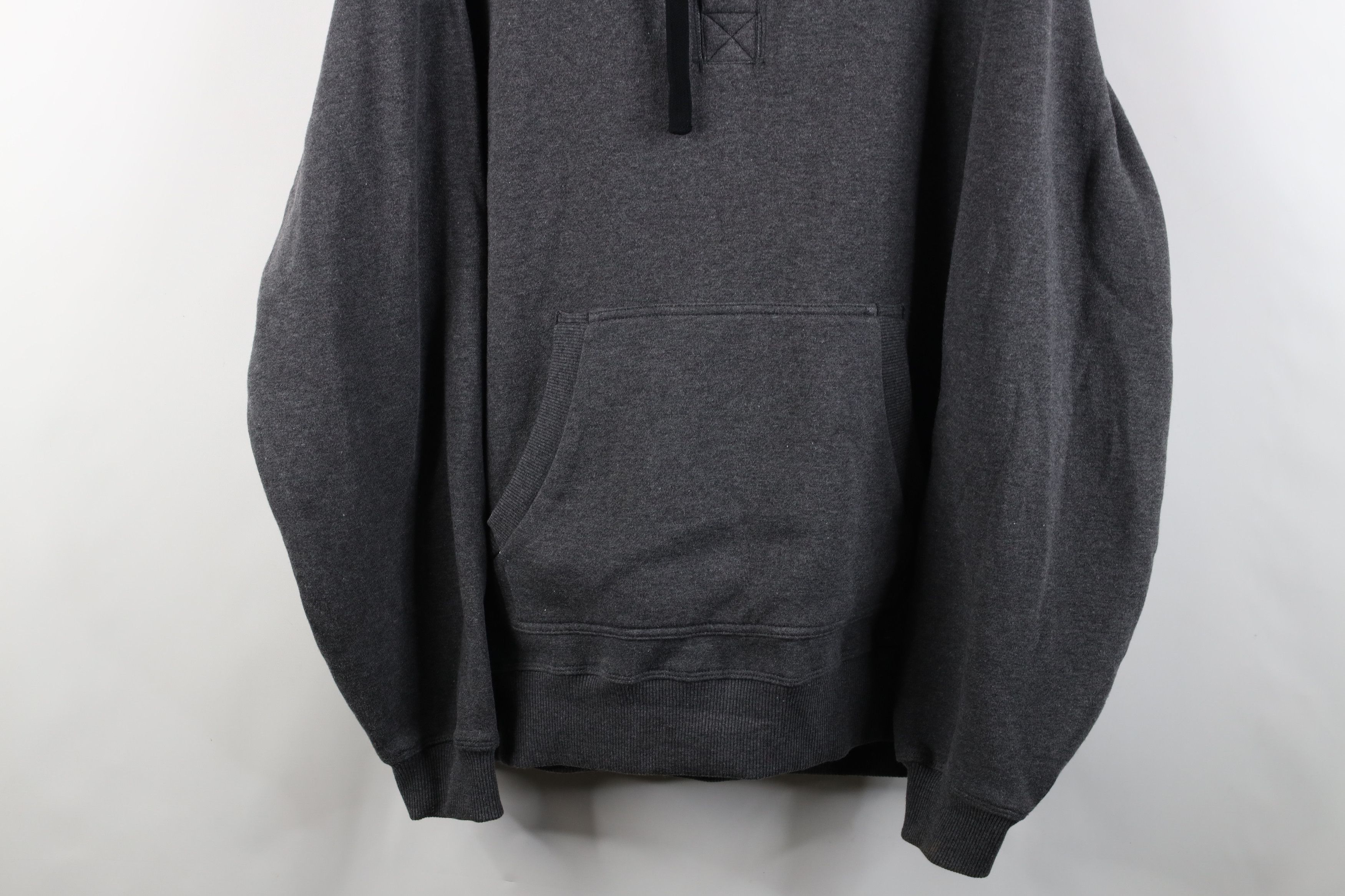 Vintage Vintage 90s Y2K Streetwear Henley Hoodie Sweatshirt Gray Size US XXL / EU 58 / 5 - 3 Thumbnail