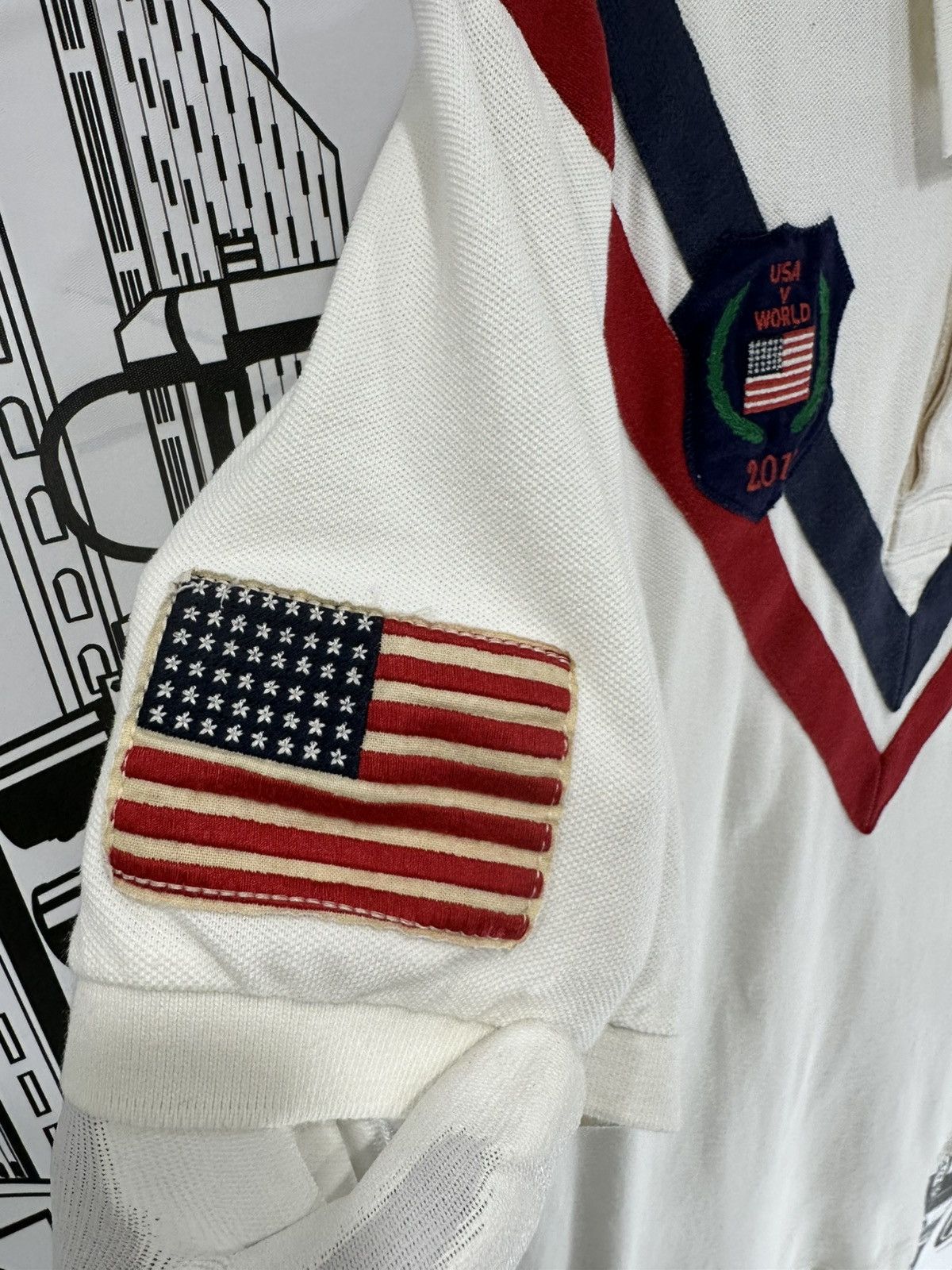 Rugby Ralph Lauren USA 2011 Big Kicker Polo White XL