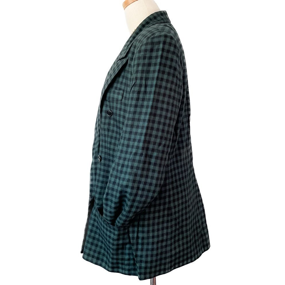 Vintage Vintage The Limited checkered plaid peak lapel blazer 12/L Size L / US 10 / IT 46 - 5 Thumbnail