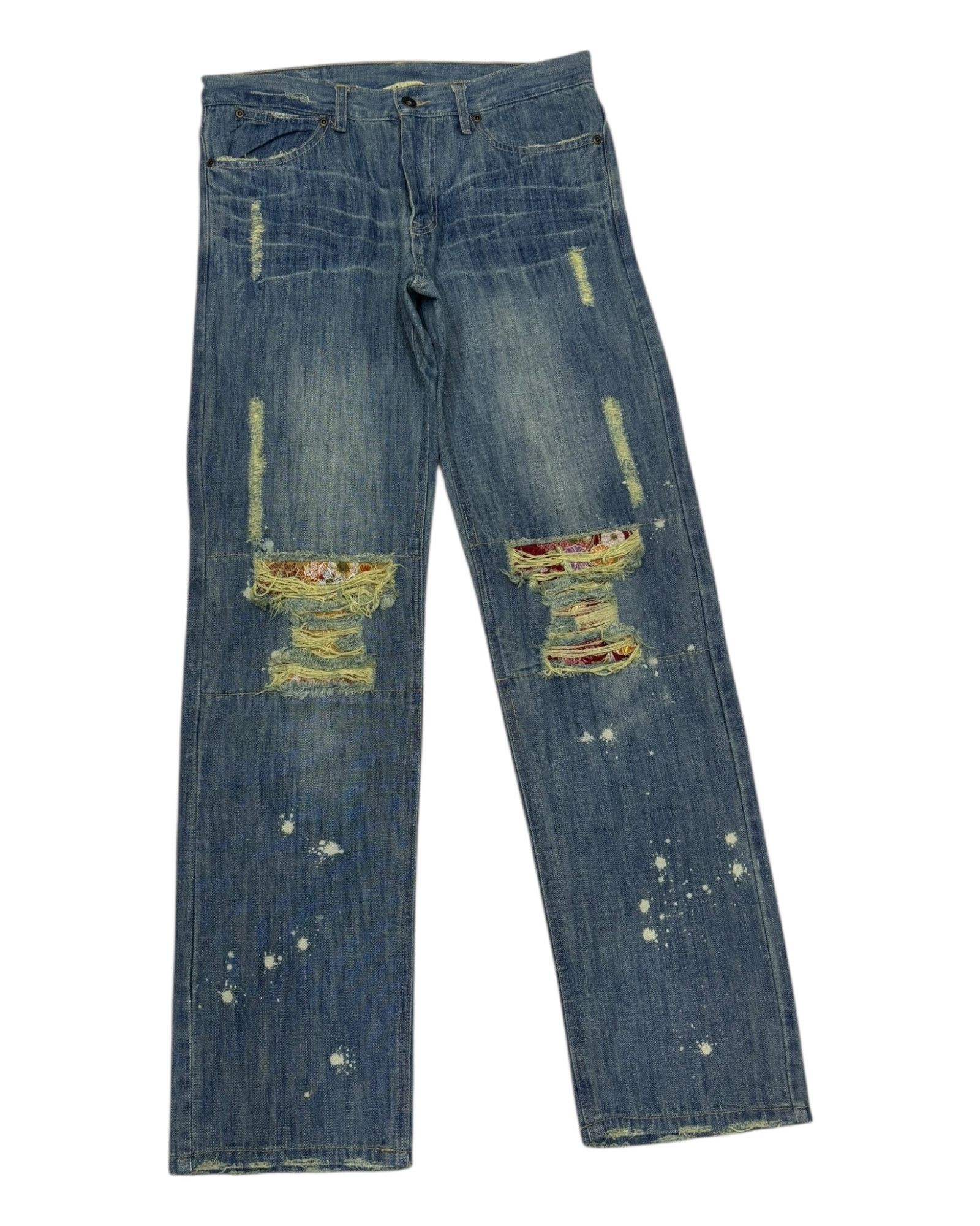 Hysteric Glamour GUMU JAPAN CLASSIC RARE DISTRESS DENIM JEAN Size US 33 - 6 Thumbnail