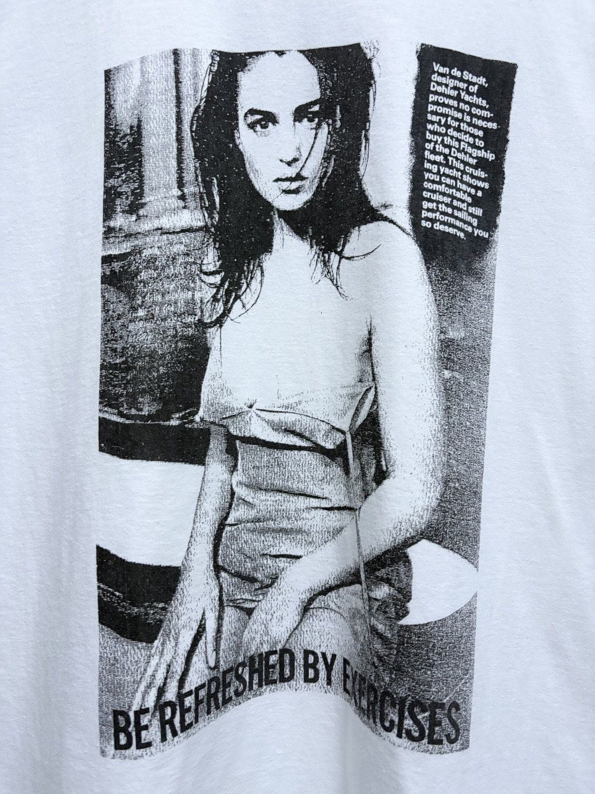 POP MAGAZINE Vintage 90's Van de Stadt / Women on Yacht Images T-Shirt Size US M / EU 48-50 / 2 - 4 Thumbnail