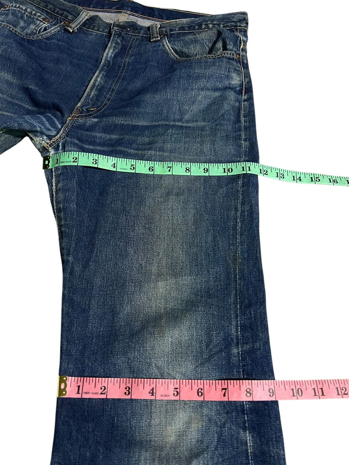 Sugar Cane 💥FLARE💥VINTAGE 80’S SUGAR CANES ZIPPER TALON JEANS Size US 33 - 18 Thumbnail