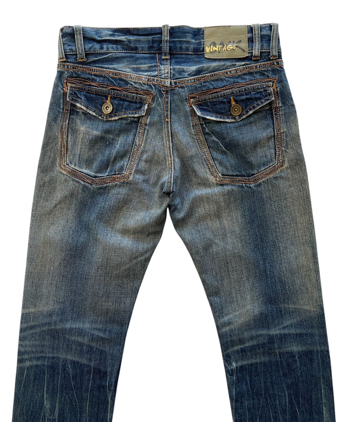 Vintage Japanese Back Vintage Clawmark Distressed Denim Size US 31 - 6 Thumbnail
