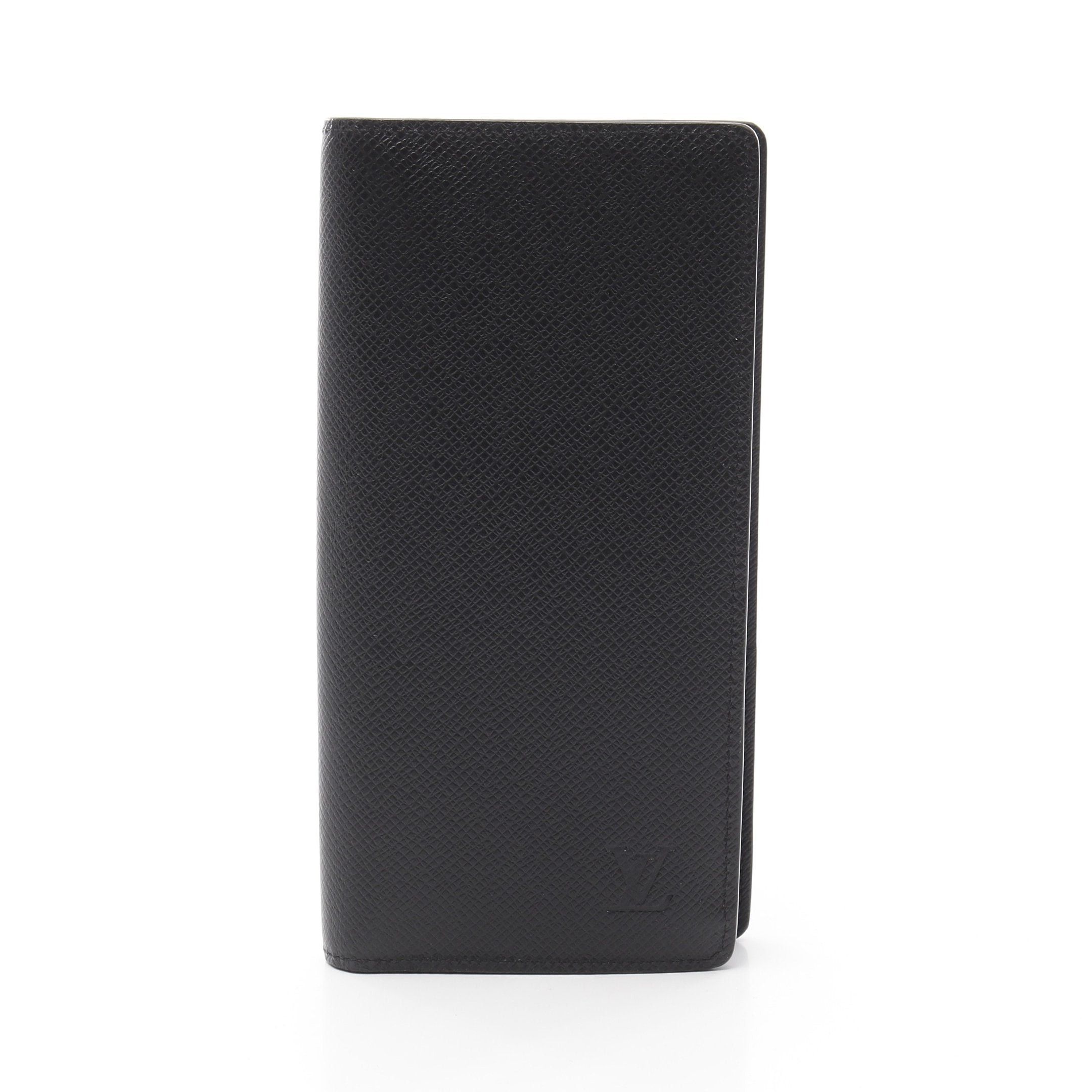 Louis Vuitton Louis Vuitton Portefeuil Brother Taiga Ardoise Bi-Fold Long Wallet Leather Black Size ONE SIZE - 1 Thumbnail