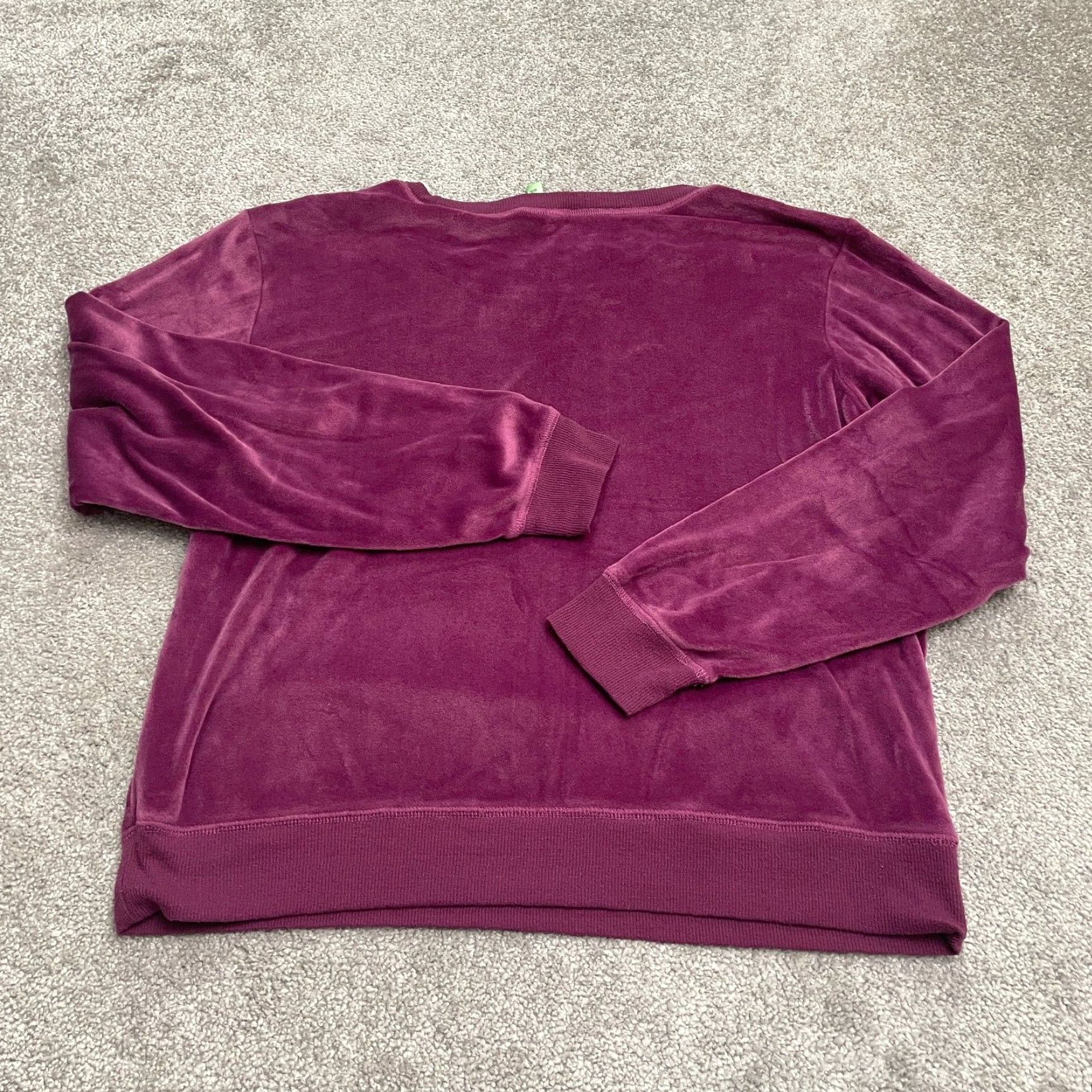 Vintage Honeydew Velour Pullover Sweatshirt Womens XL Purple Round Neck Casual Outdoor Size XL / US 12-14 / IT 48-50 - 2 Thumbnail