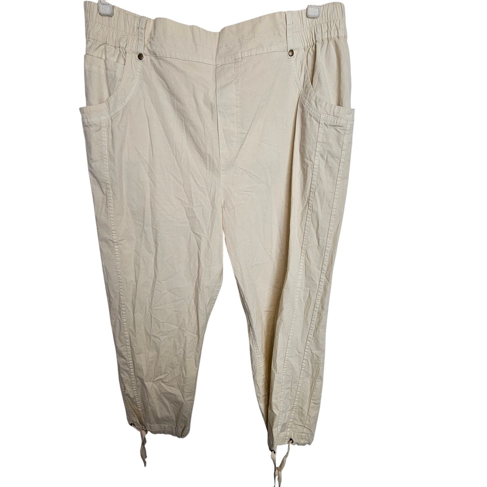Soft Surroundings Soft Surroundings Everything Under The Sun Capri Cargo Pants Size 36" / US 14 / IT 50 - 1 Thumbnail