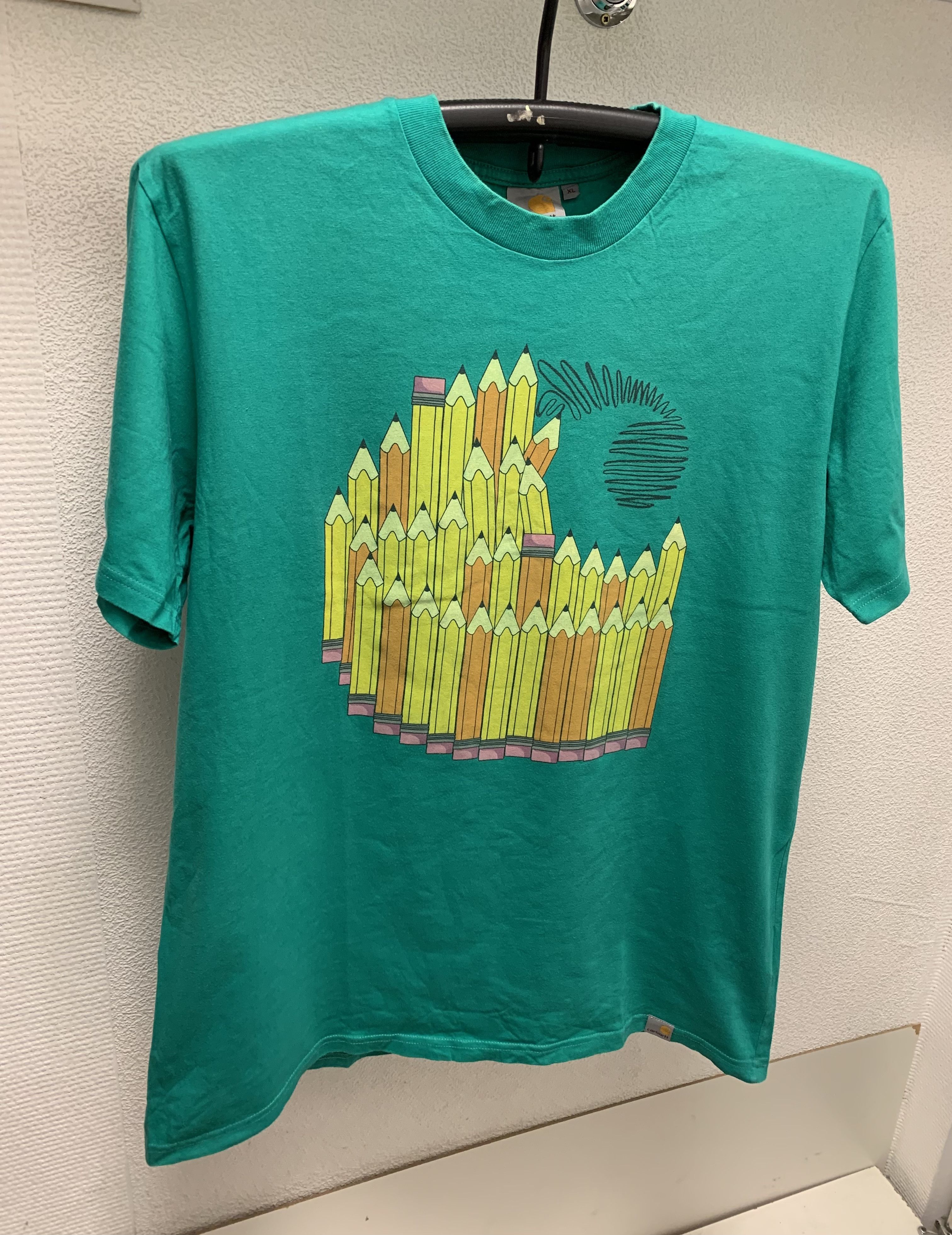Carhartt Carhartt vintage pencil tie green t-shirt Xl sz Size US XL / EU 56 / 4 - 1 Thumbnail