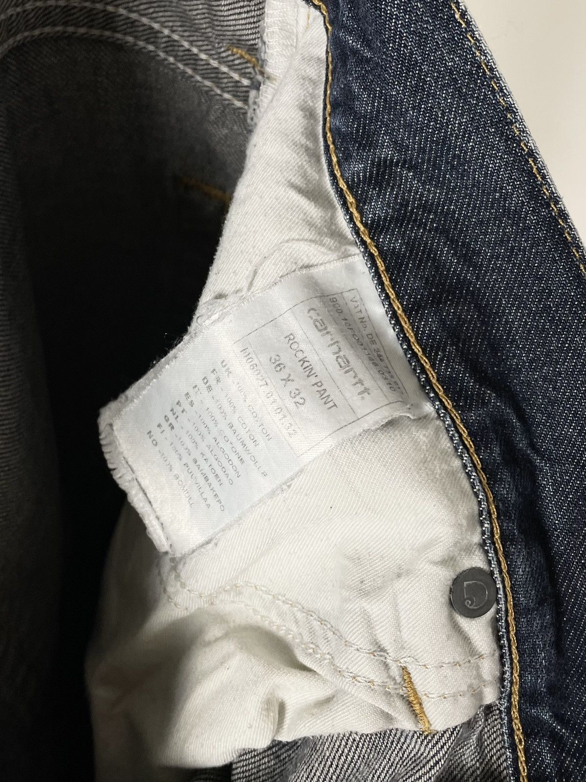Carhartt Vintage Carhartt Distressed Ripped Denim Jeans Rockin Pants Size US 36 / EU 52 - 14 Thumbnail