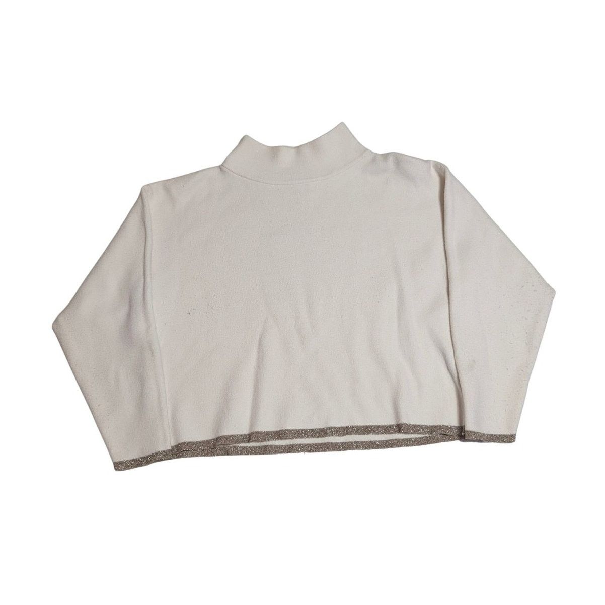 Unknown London Maeve Anthropologie Cropped Sweatshirt Cream Women's S USED Size S / US 4 / IT 40 - 6 Thumbnail