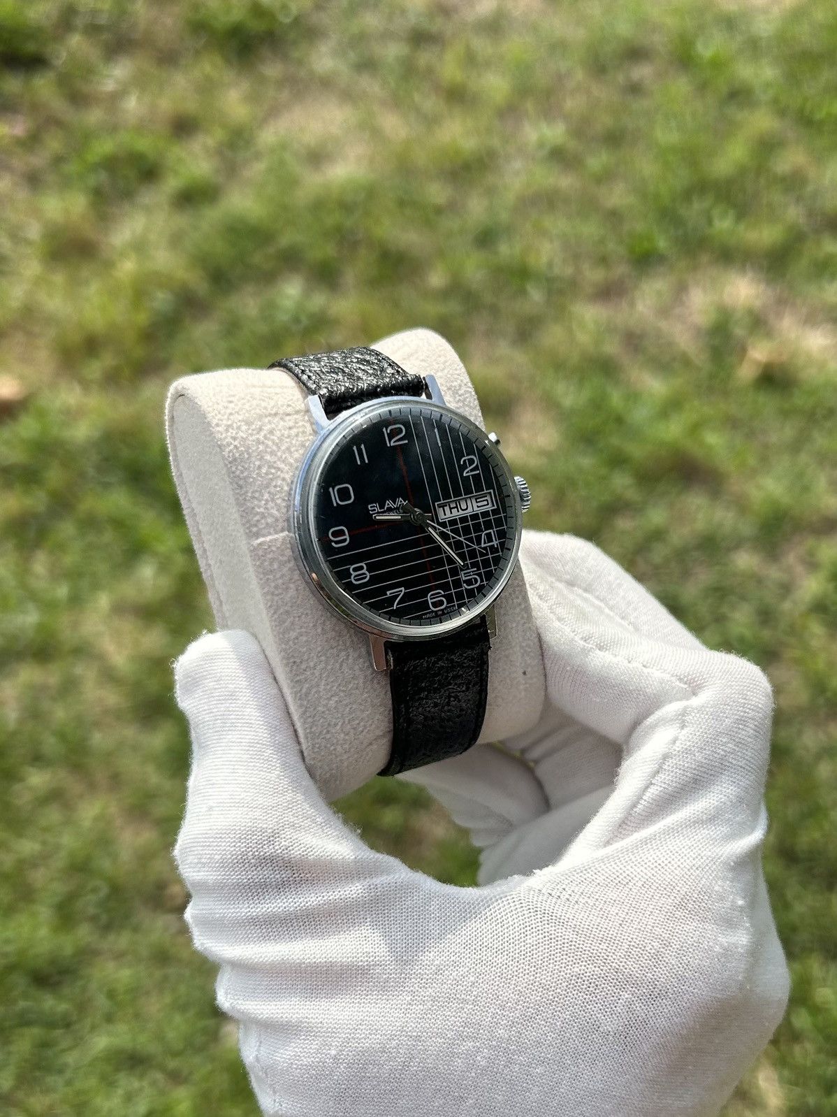 Vintage Vintage Watch Slava USSR Soviet Mechanical 1980s Size ONE SIZE - 5 Thumbnail
