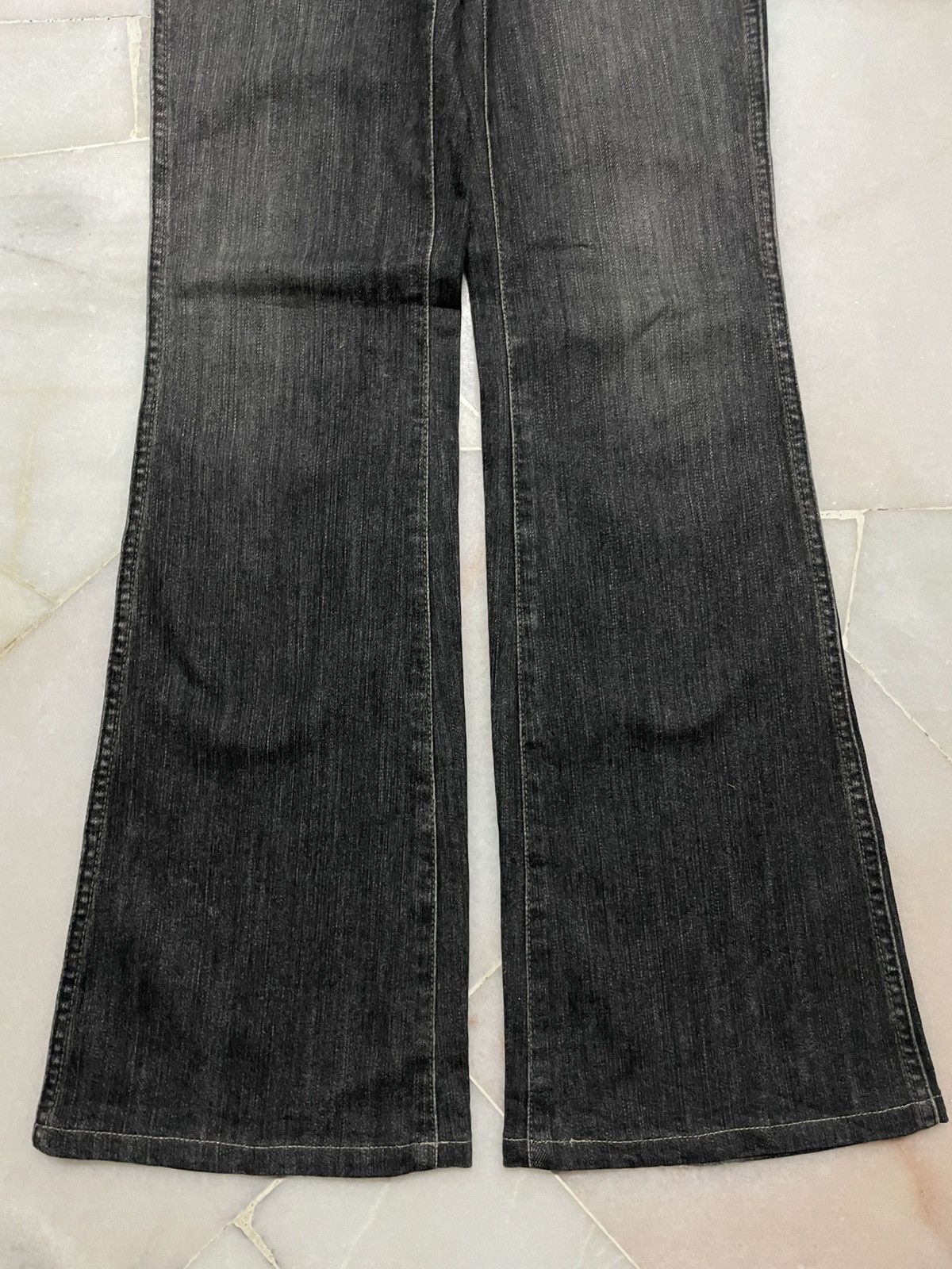 If Six Was Nine 💥Bell Bottom💥90s Style Sweet Camel Bootcut Sand Washed Jean Size 27" / US 4 / IT 40 - 6 Thumbnail