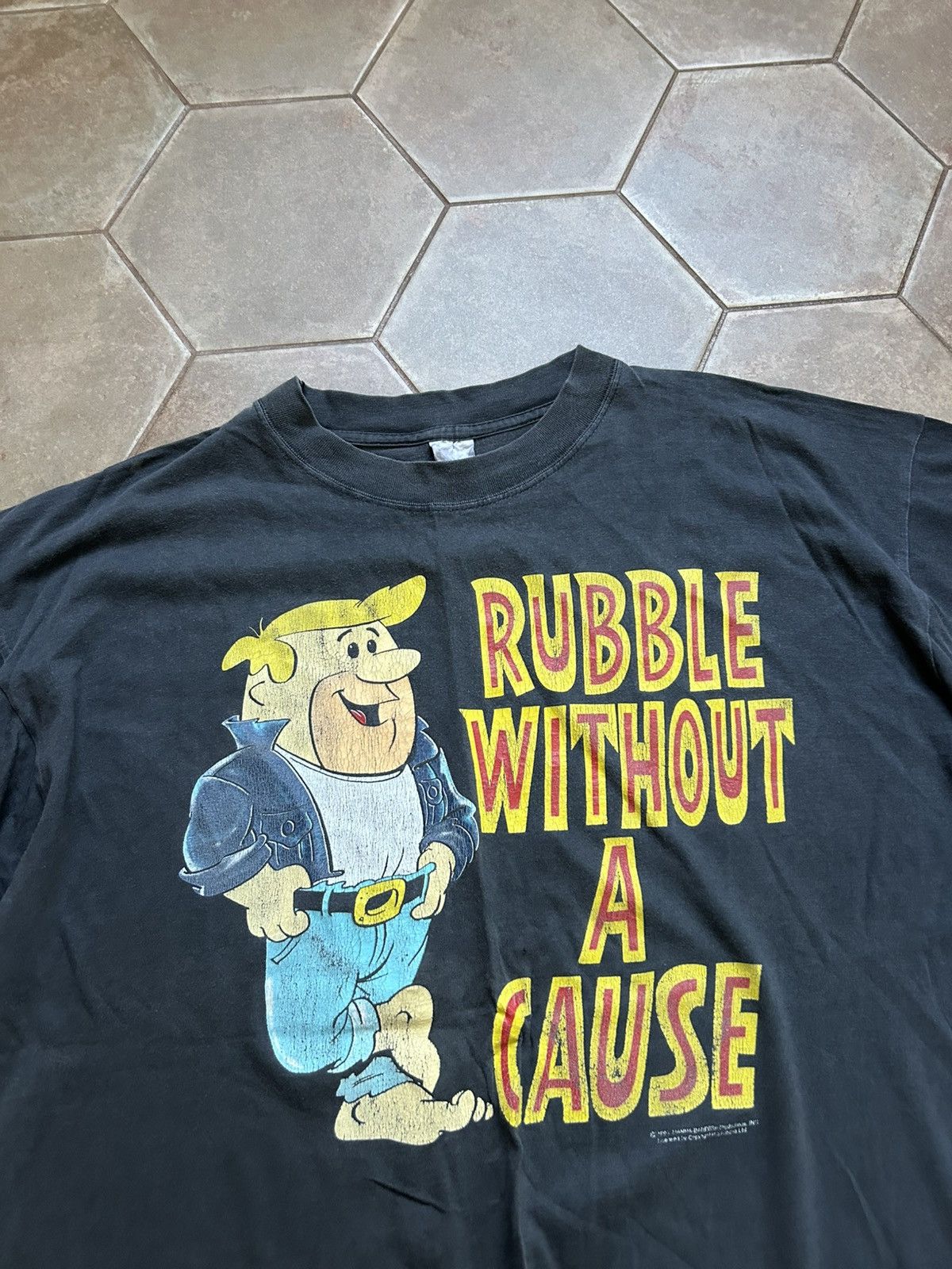 VINTAGE 1990s 90s HANNA BARBERA 1993 SHIRT FLINSTONES PROMO