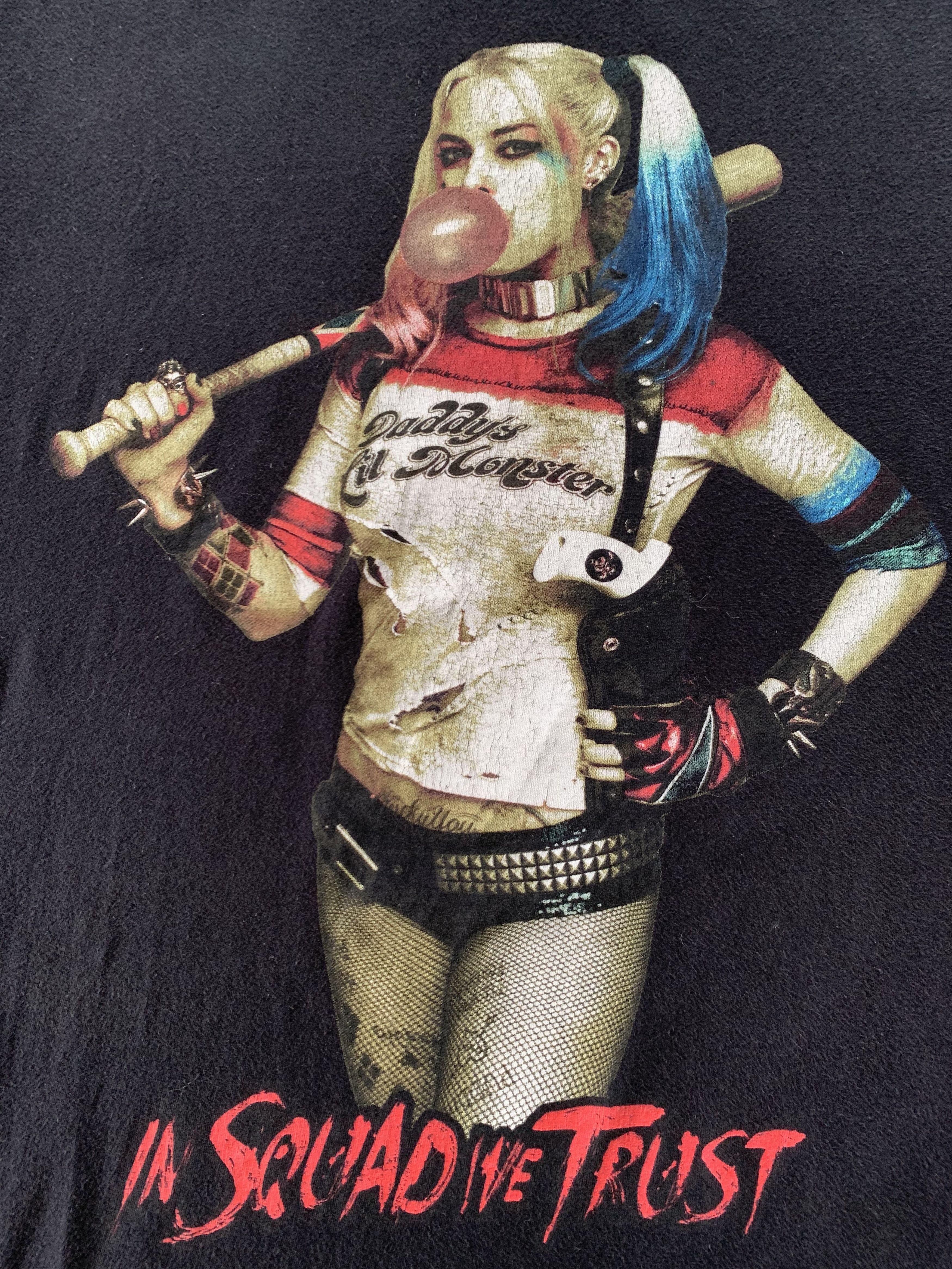 Vintage Suicide Squad Harley Quinn Distressed T Shirt