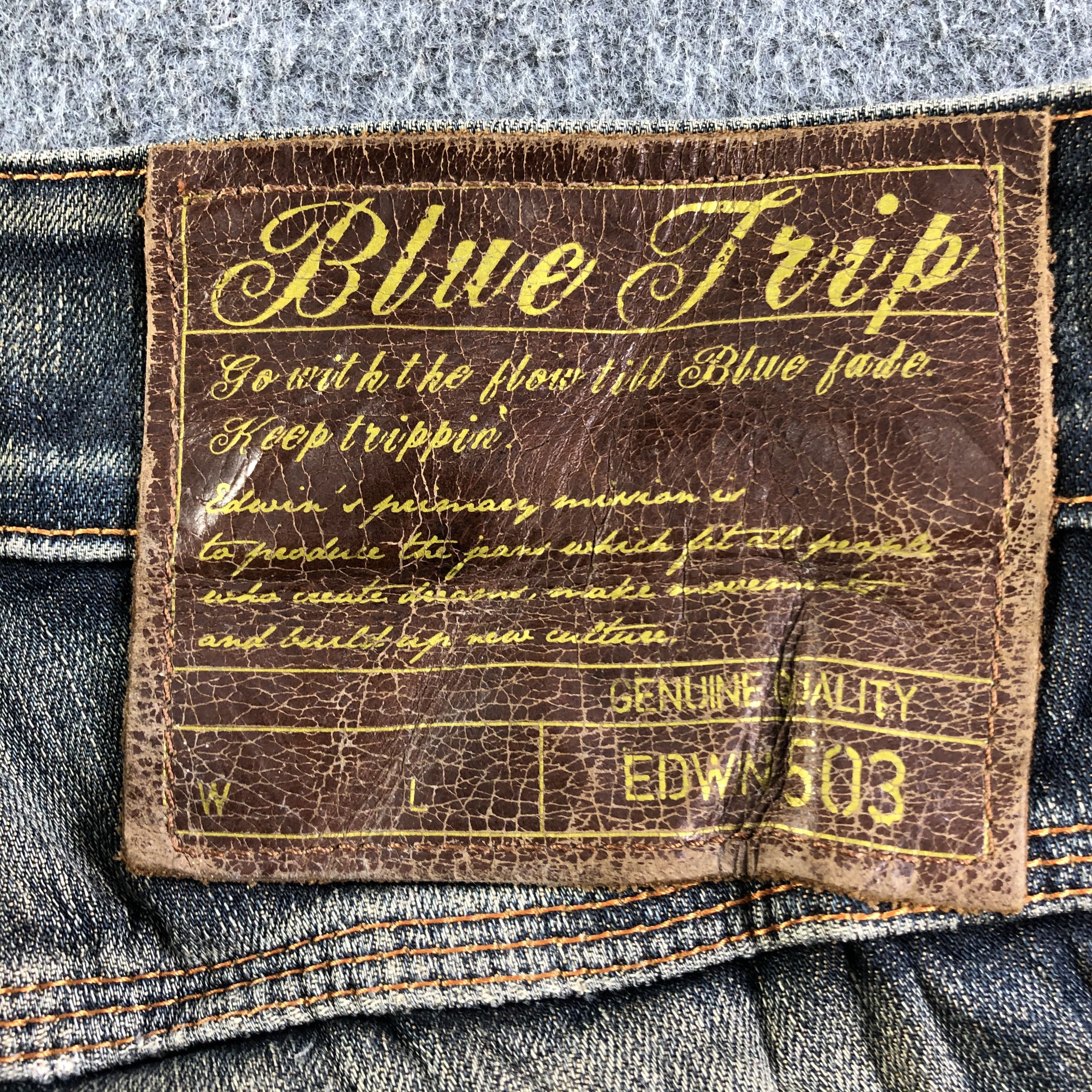 Edwin Vintage Blue Trip Edwin Jeans-J3967 Size US 33 - 5 Thumbnail