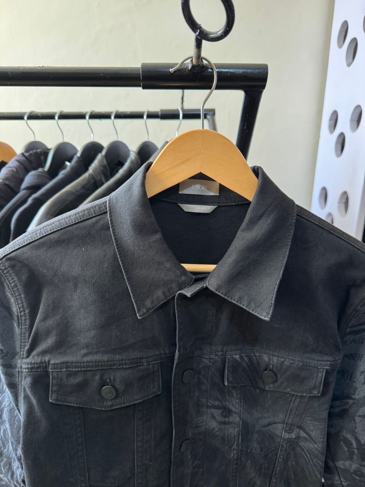 Dior 🕷️💥 Dior Graffiti Denim jacket Size US M / EU 48-50 / 2 - 8 Thumbnail