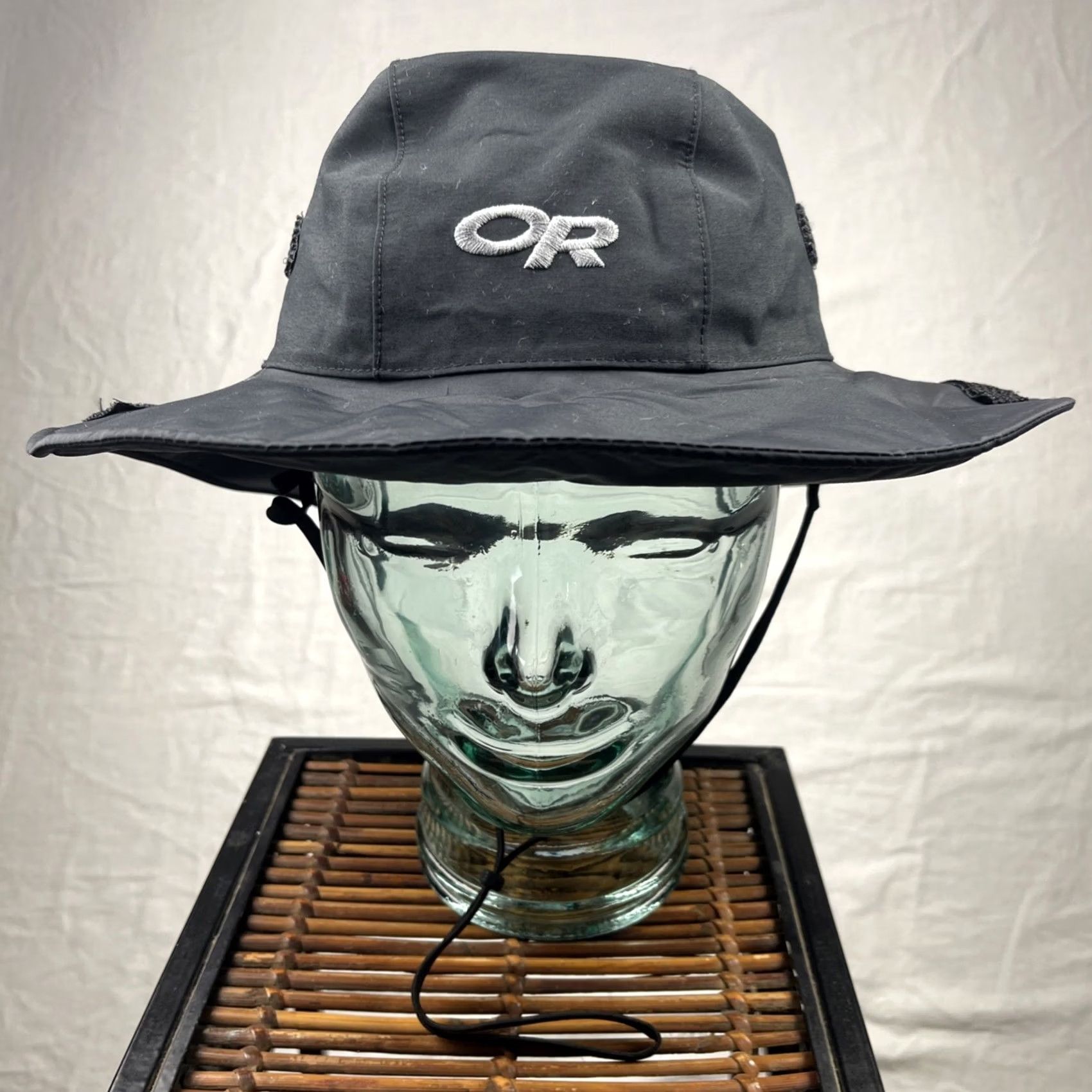 Outdoor Research Outdoor Research Hat Mens Medium Black Seattle Sombrero Rain Bucket Waterproof Bucket Hat Mens Black Outdoor Research 80s? Size ONE SIZE - 2 Thumbnail