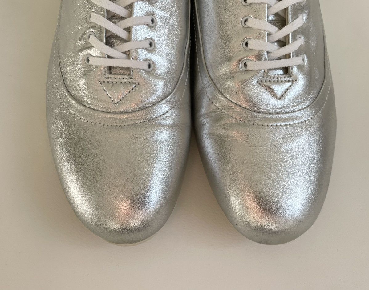 Dior S/S 07 Silver Leather Ballet Pump Sneakers Size US 9 / EU 42 - 9 Thumbnail