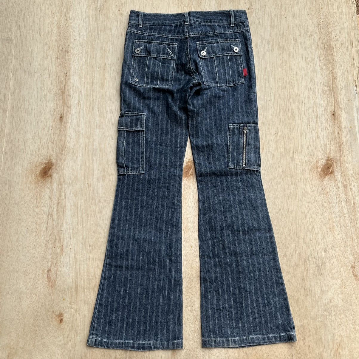 Japanese Brand FLOWER CIRCLE CARGO FLARED DENIM LIKE TORNADO MART Size US 31 - 8 Thumbnail