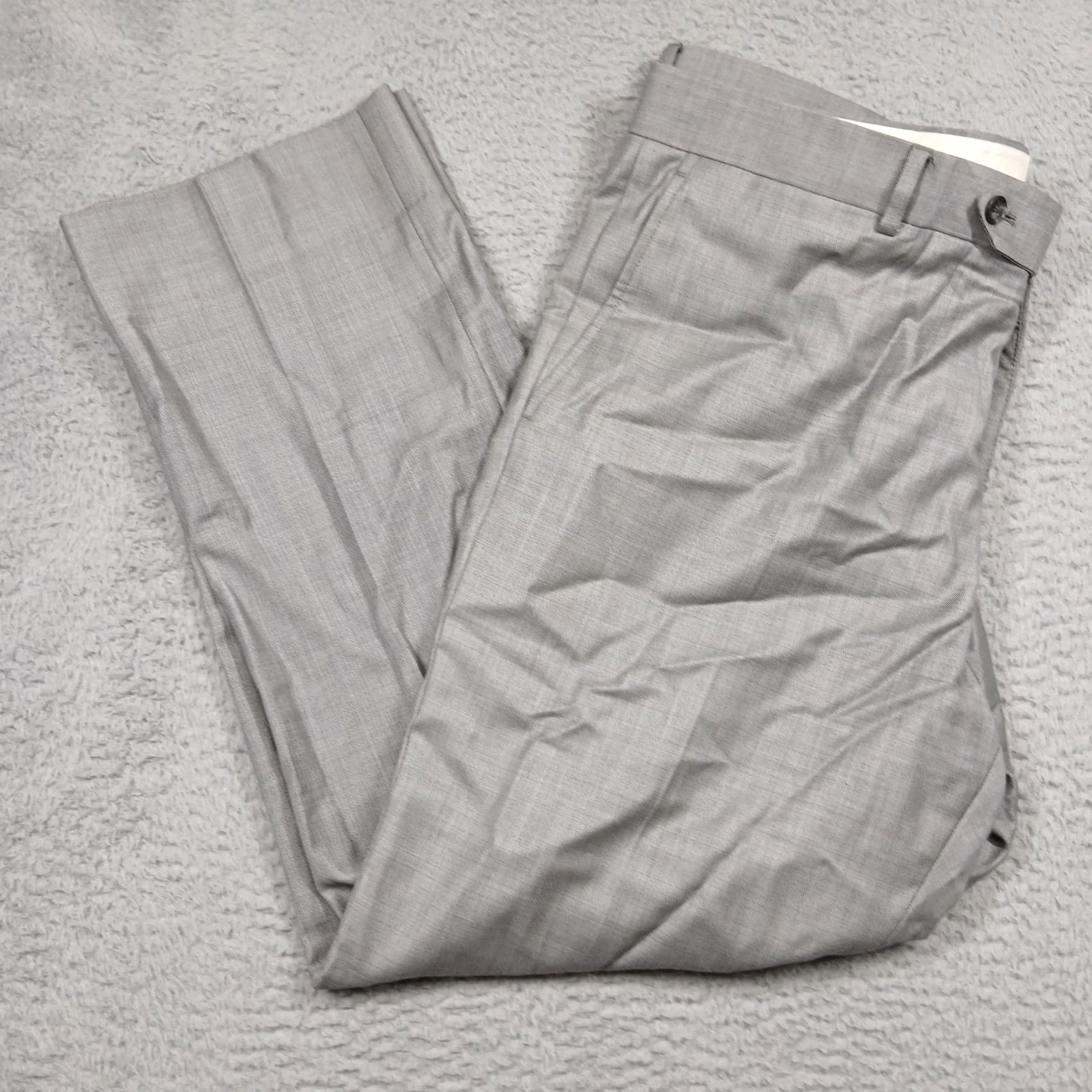 Brooks Brothers Brooks Brothers 1818 Pants Mens 40x30 Wool Dress Made Italy Classic Gray Traditional Size US 40 / EU 56 - 2 Thumbnail