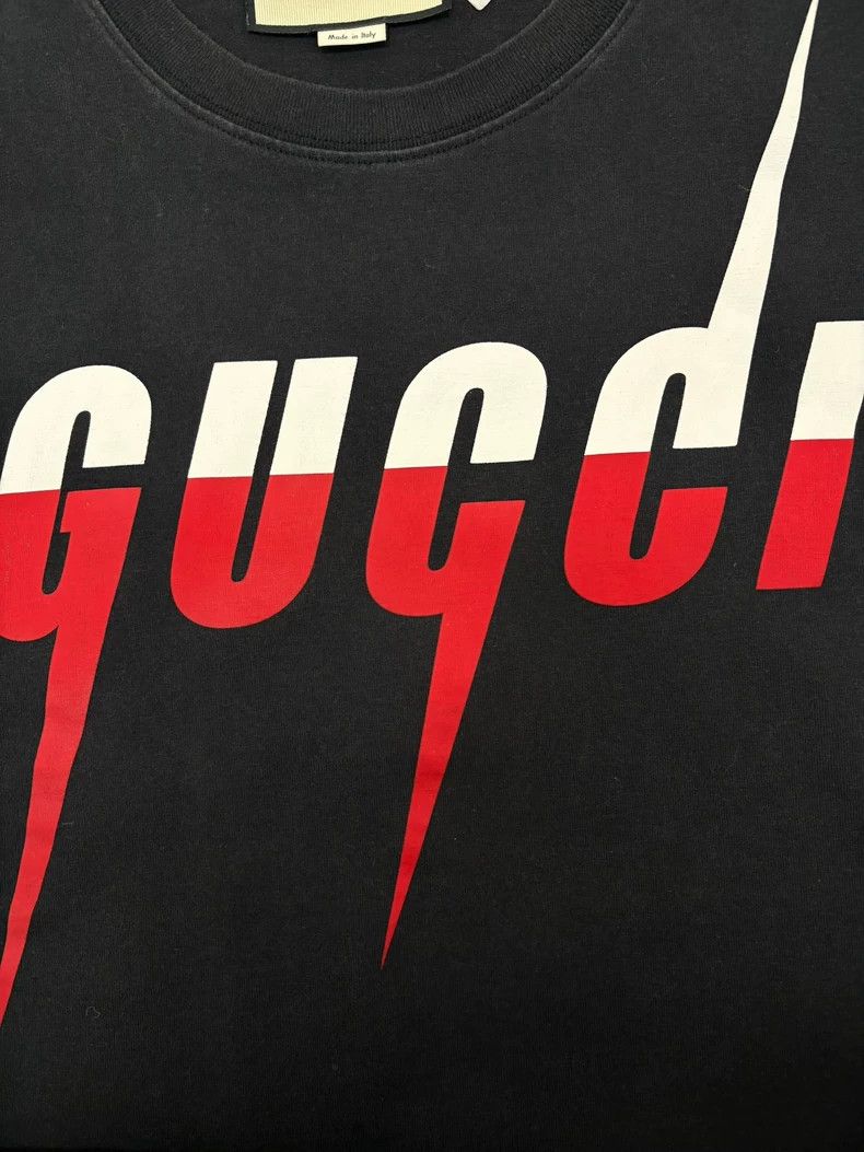 Gucci Gucci Black lightning logo short sleeves 2501-Nextarrow Size US XXL / EU 58 / 5 - 4 Thumbnail