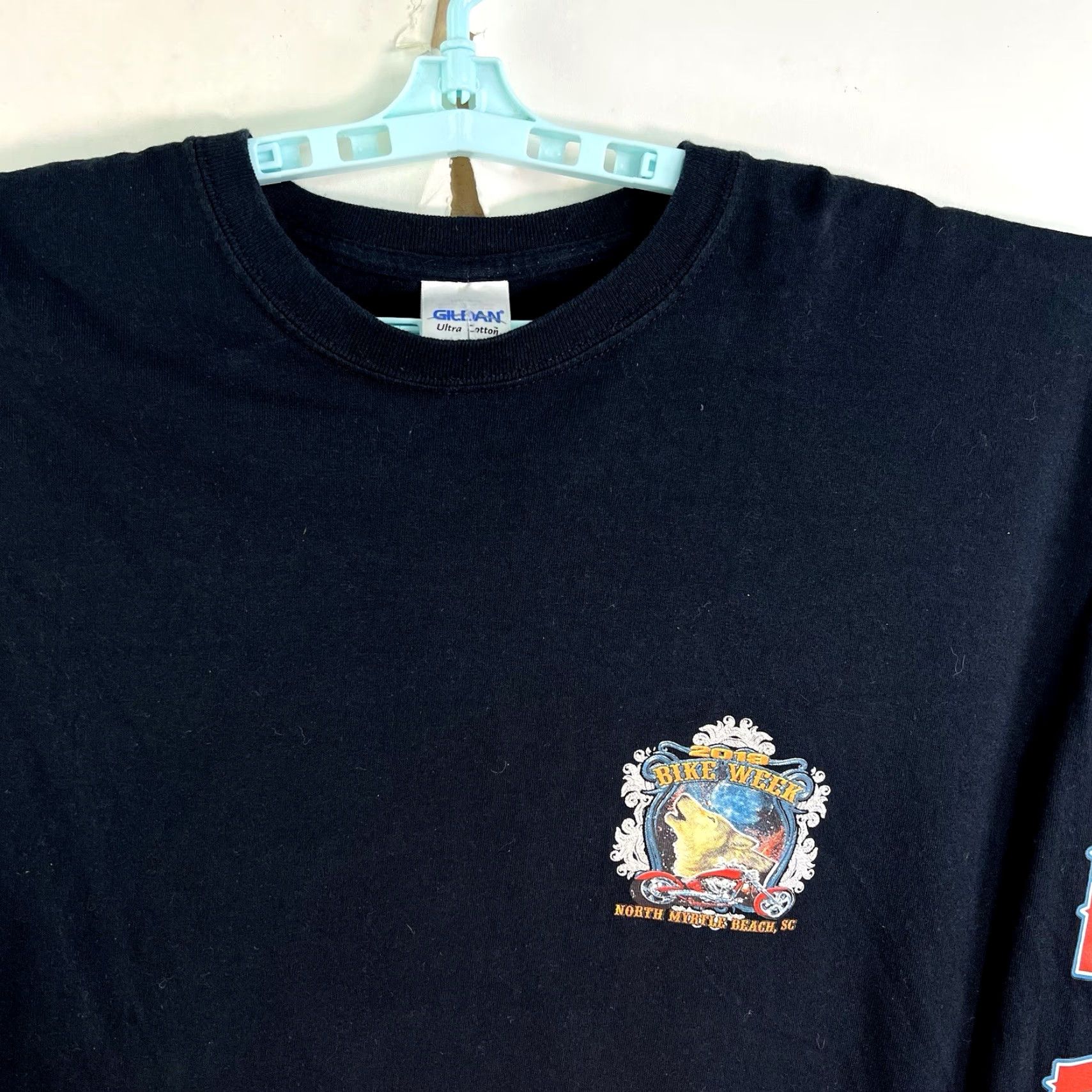 Gildan 2019 Myrtle Beach Bike Week T-Shirt Gildan XL Long Sleeve Black Graphic Print Men’s Size US XL / EU 56 / 4 - 7 Thumbnail