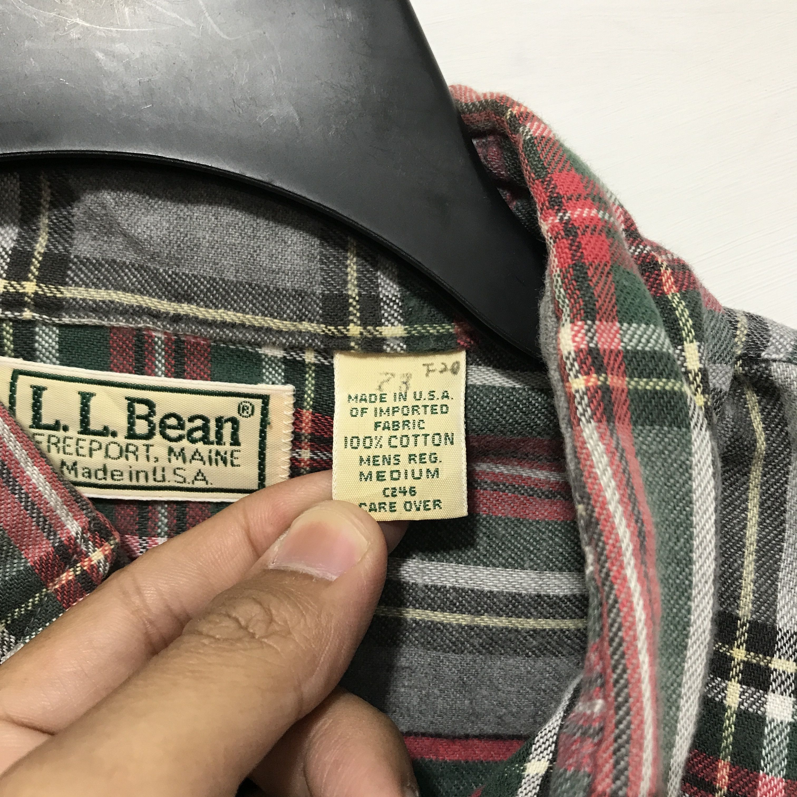 L.L. Bean VTG L.L.BEAN FLANELL SHIRT Size US M / EU 48-50 / 2 - 4 Thumbnail