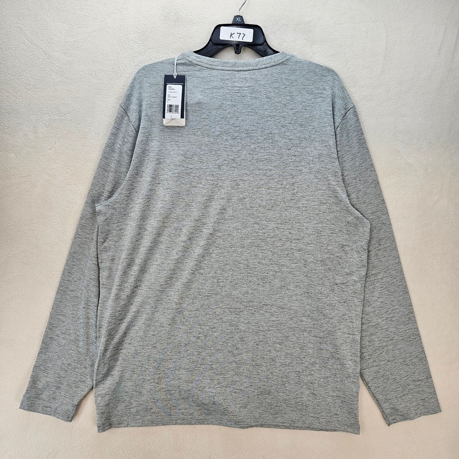 Vineyard Vines VINEYARD VINES MEN'S LARGE BLANK HARBOR LONG SLEEVE SHIRT GR Size US L / EU 52-54 / 3 - 6 Thumbnail