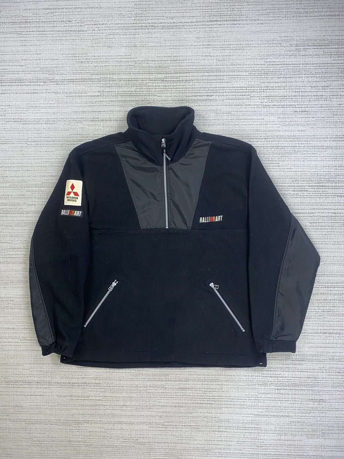 ICON Motorsports 90s Mitsubishi Ralli Art Embroidery Logo Half Zipper Jacket Size US XL / EU 56 / 4 - 1 Thumbnail