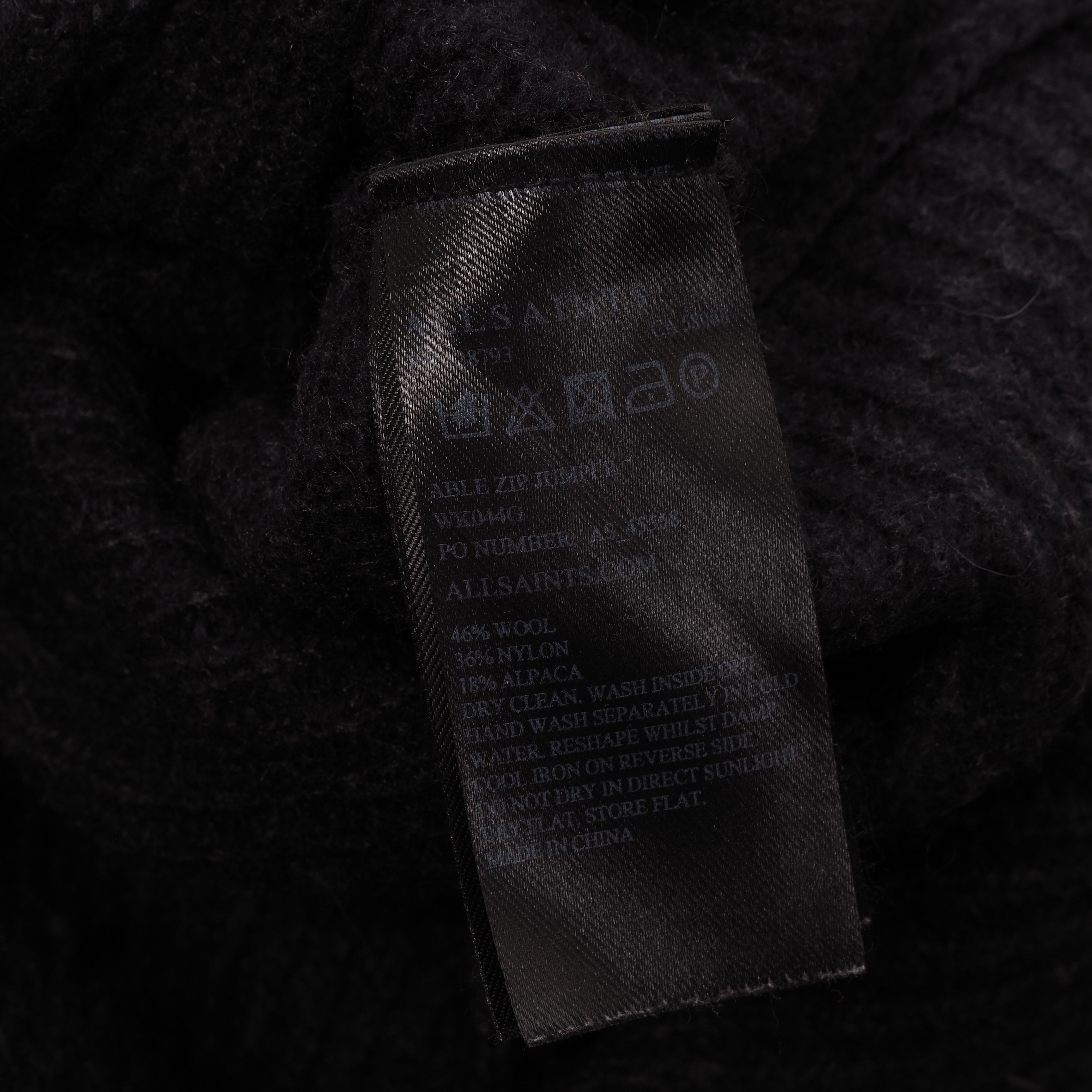 Allsaints AllSaints Able Zip Asymmetrical Zipper Wool Alpaca Sweater Size S / US 4 / IT 40 - 4 Thumbnail